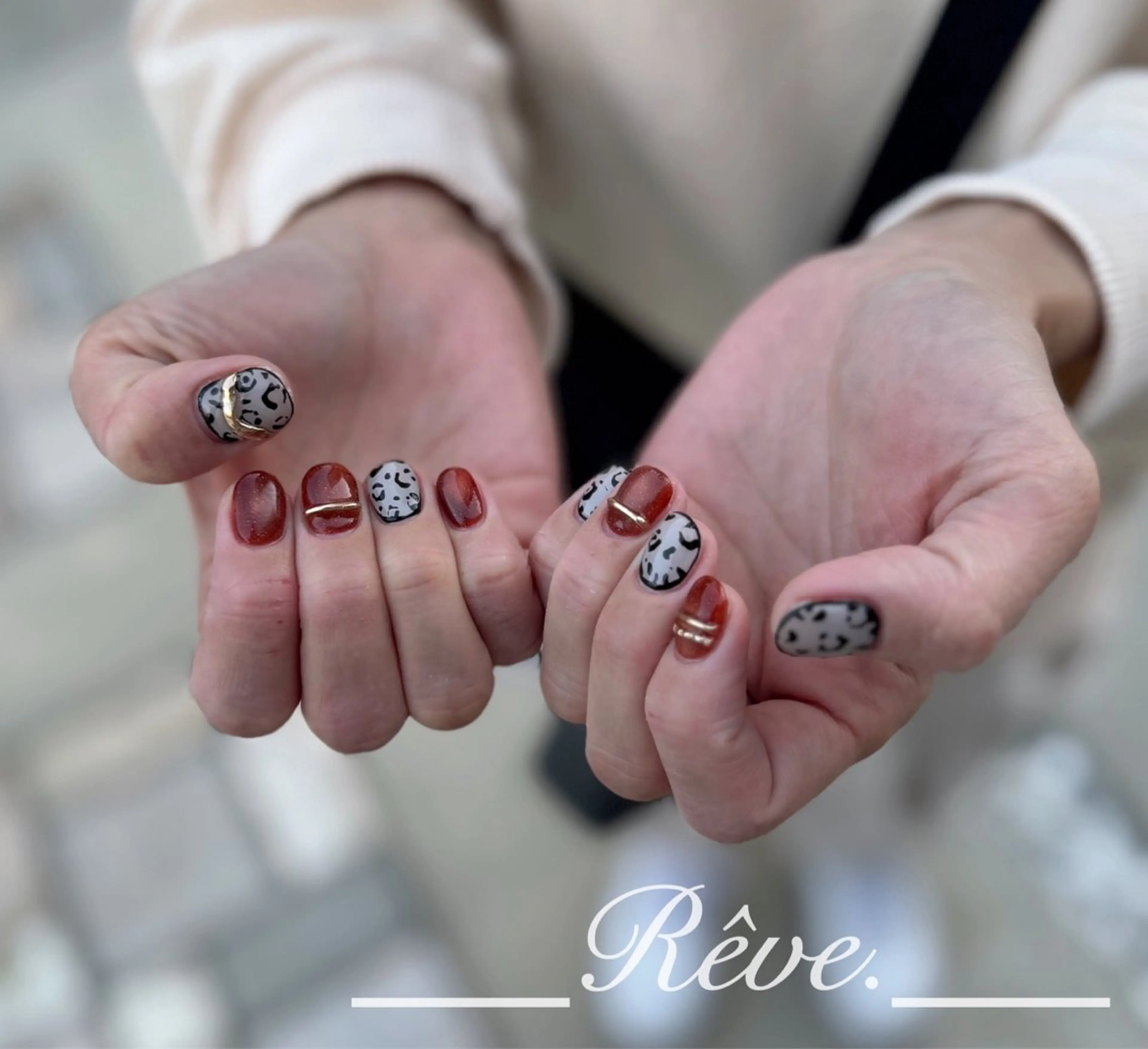 ネイル ハンドネイル Reve. 黒澤のネイルデザイン
