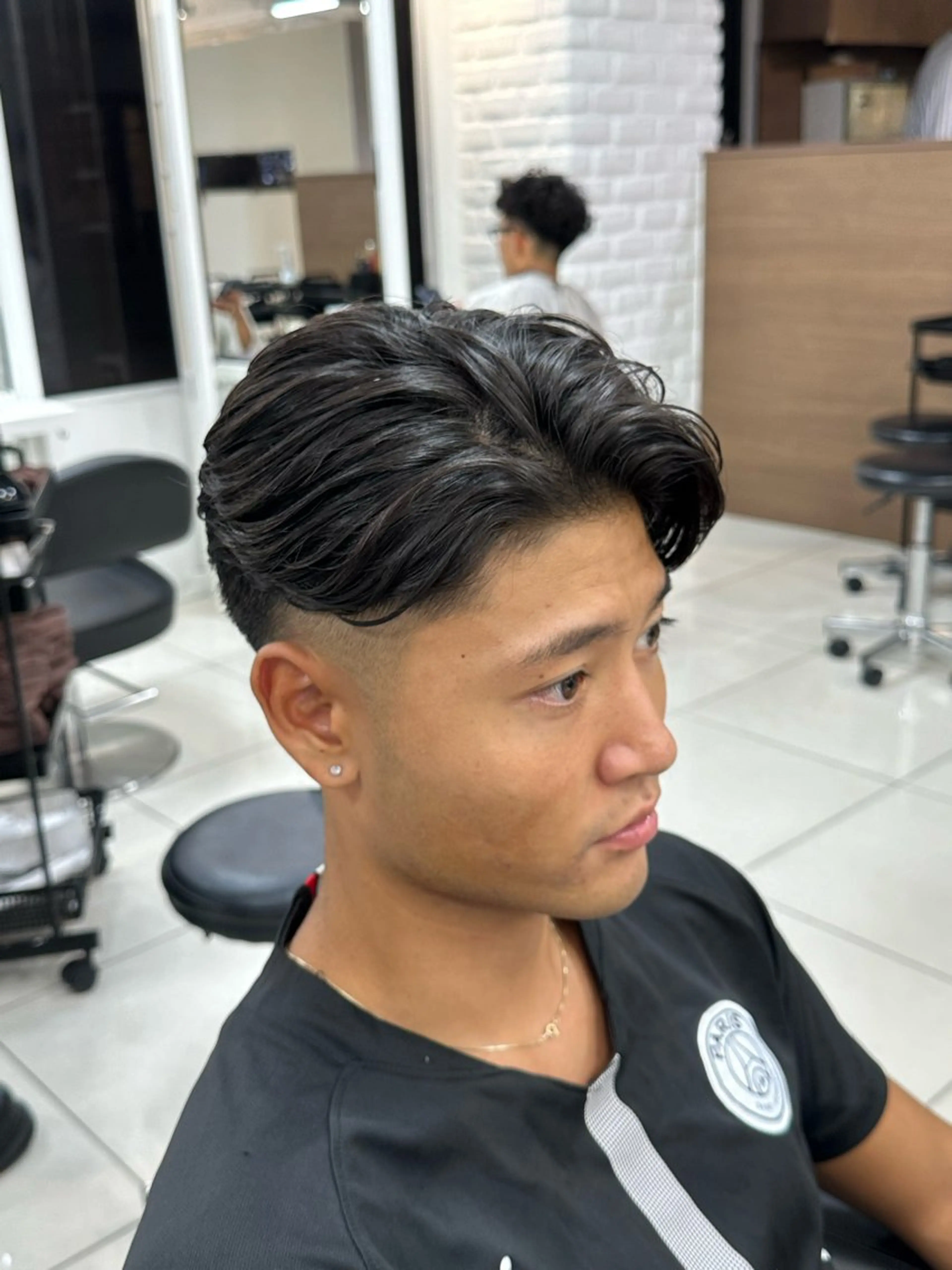 ショート パーマ メンズ センターパート ショートヘア カット パーマ トリートメント フェザーパーマ職人 🪶ryosukeのヘアスタイル