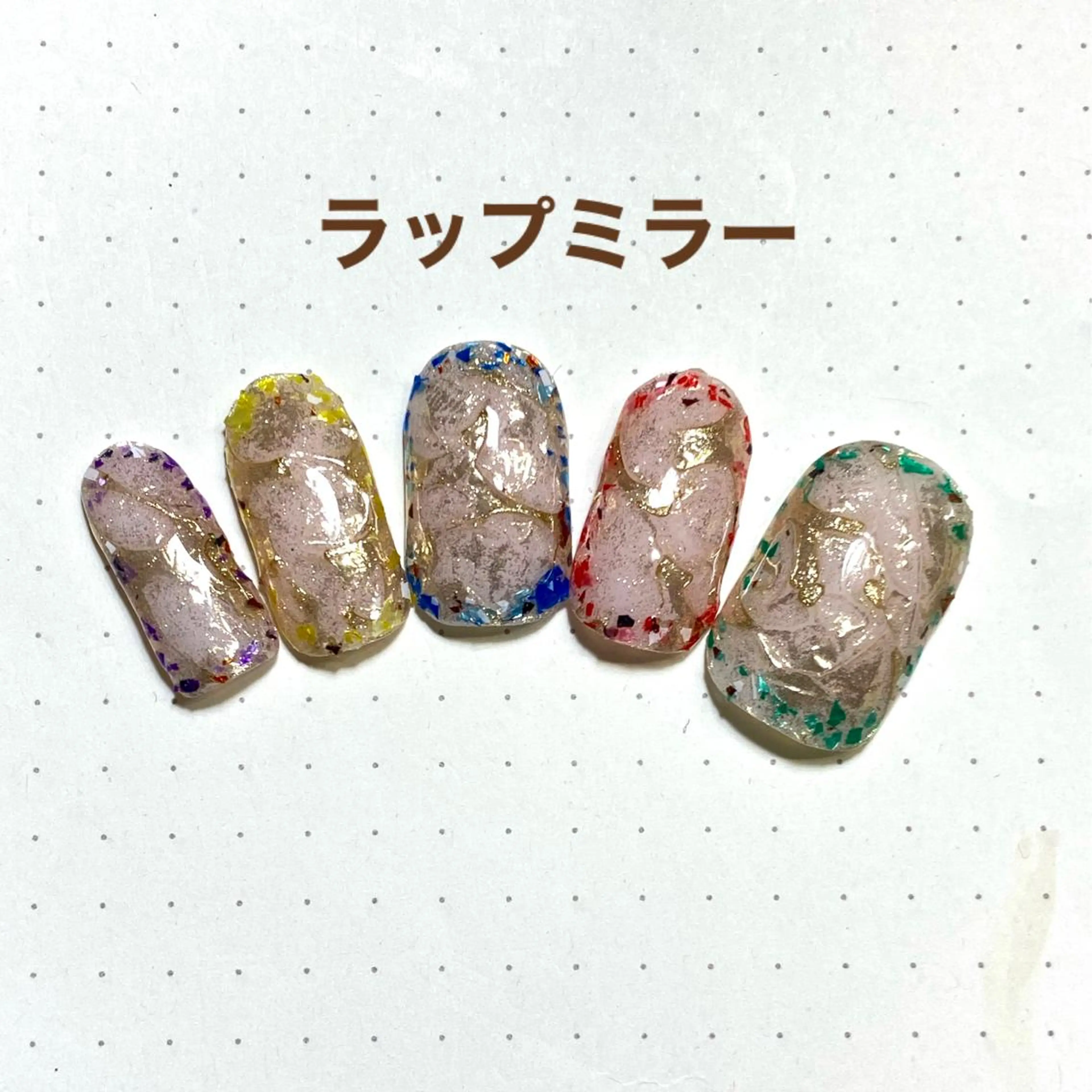 ネイル アートネイル ミラーネイル corazon所属・ネイリスト aicoのネイルデザイン