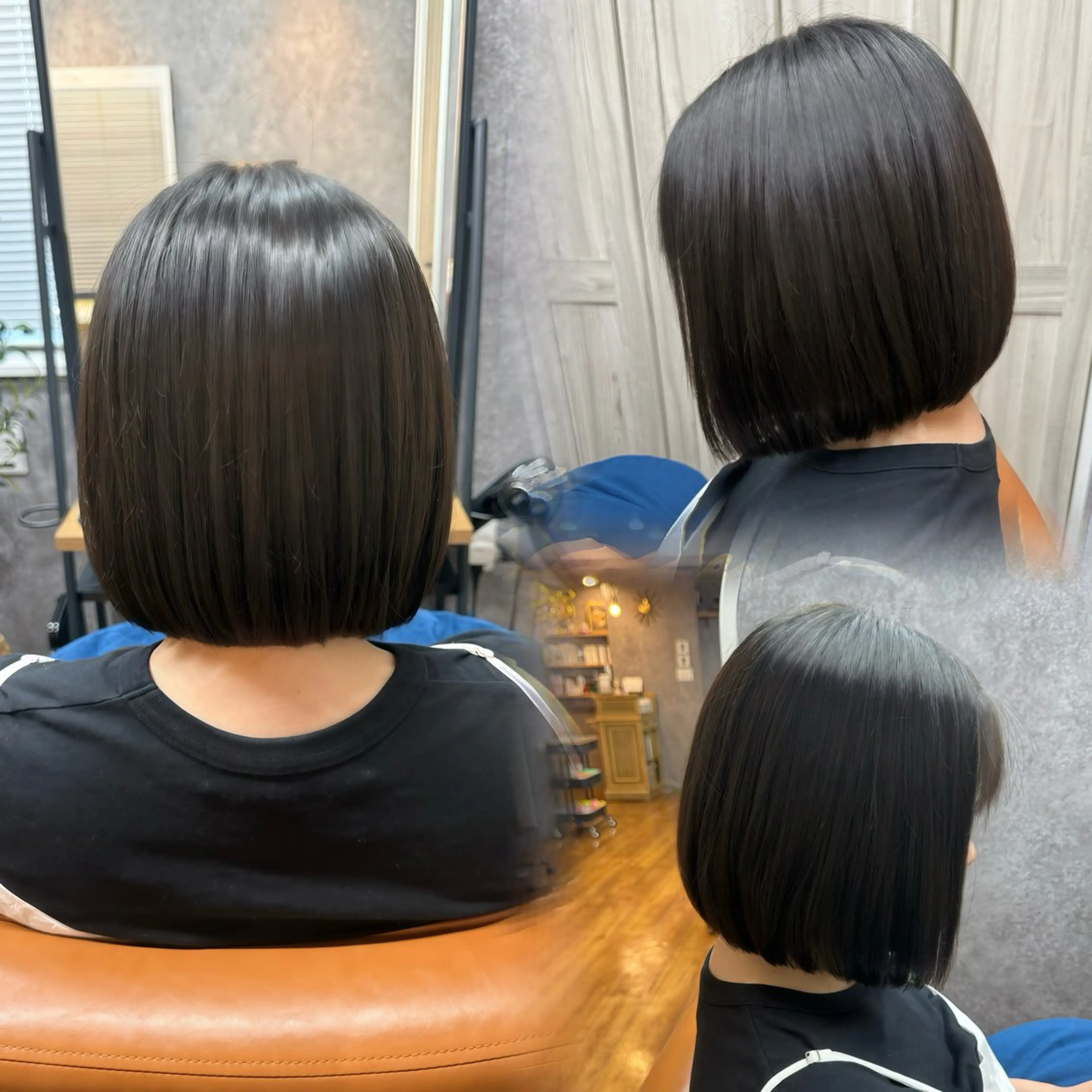 毛先整えカット+縮毛矯正+クイックトリートメントの写真