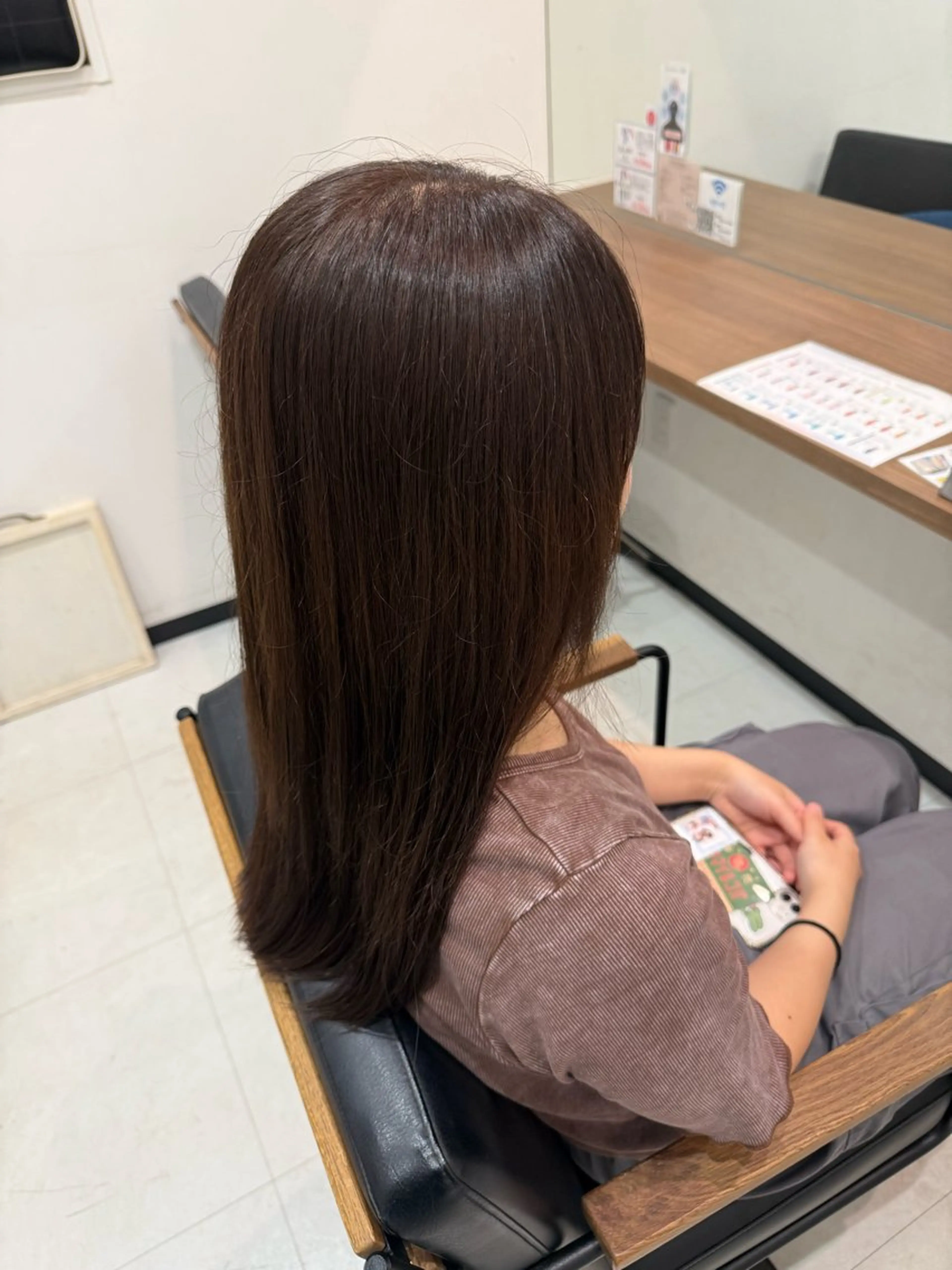 ロング カラー ブラウンカラー ✨長岡/艶/パーマ /剣持快吏✨のヘアスタイル