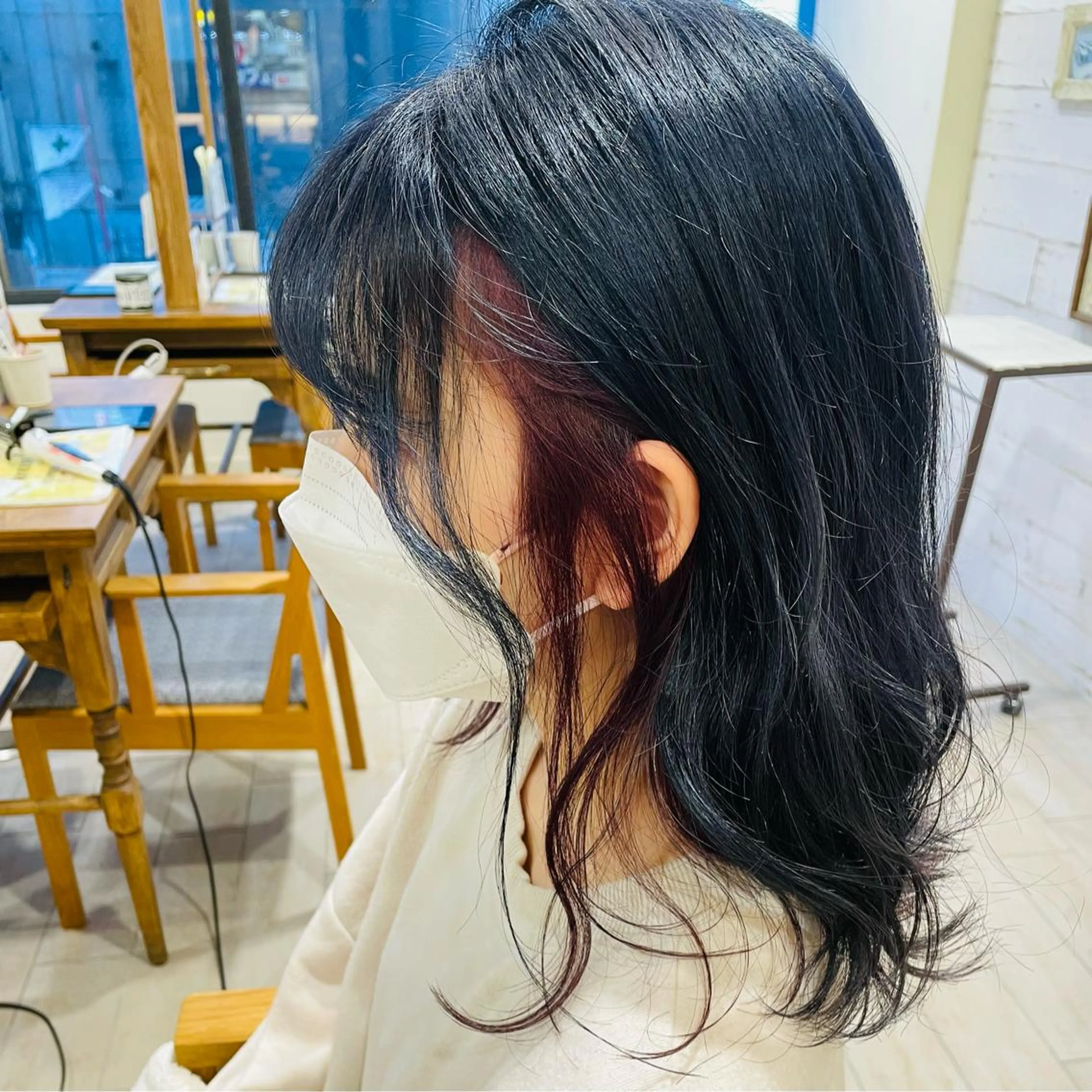 ロング カラー すげさやか ✨メンズカットパーマのヘアスタイル