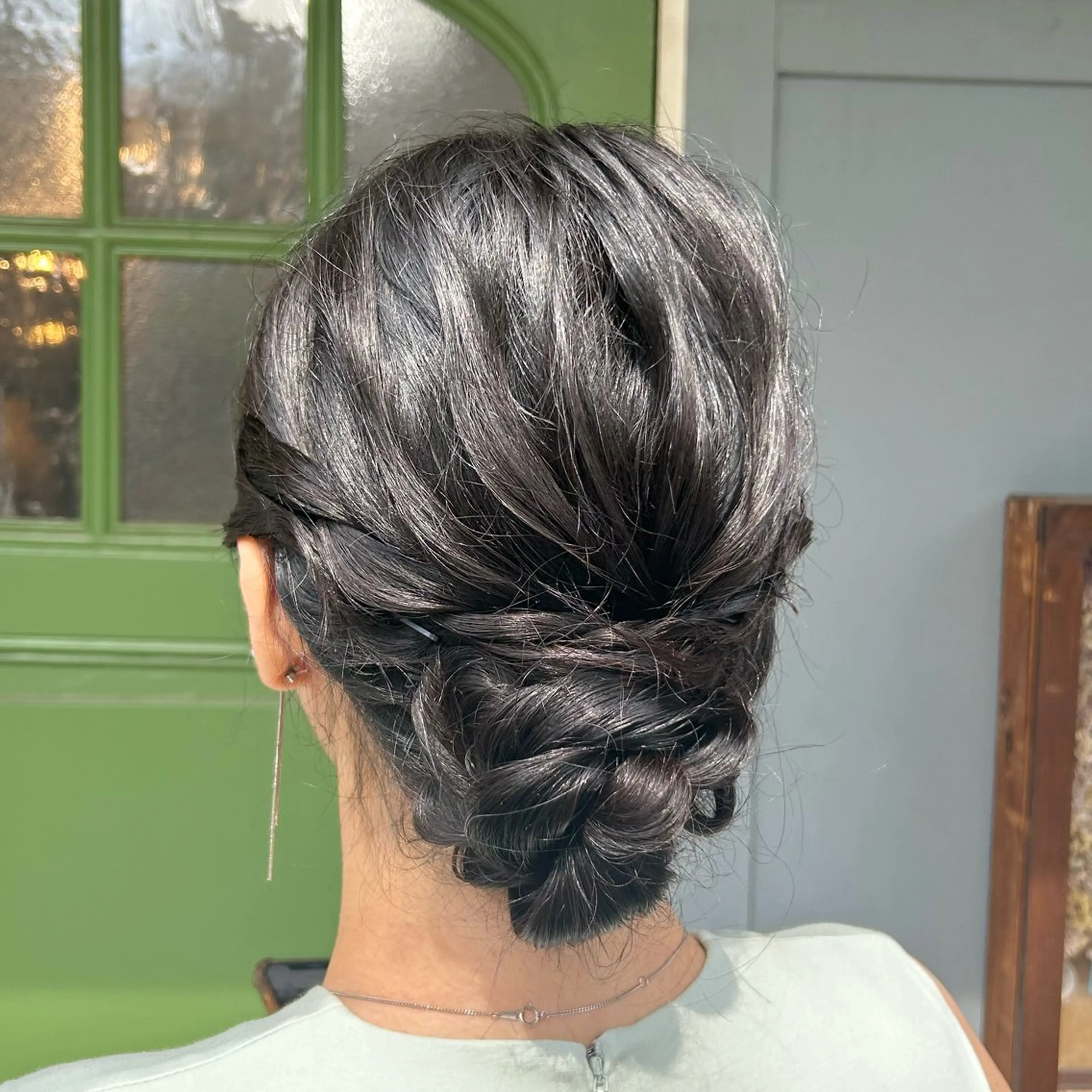 セミロング ヘアアレンジ 結婚式・ブライダル ヘアセット BRITS 渡辺 菜々子のヘアスタイル