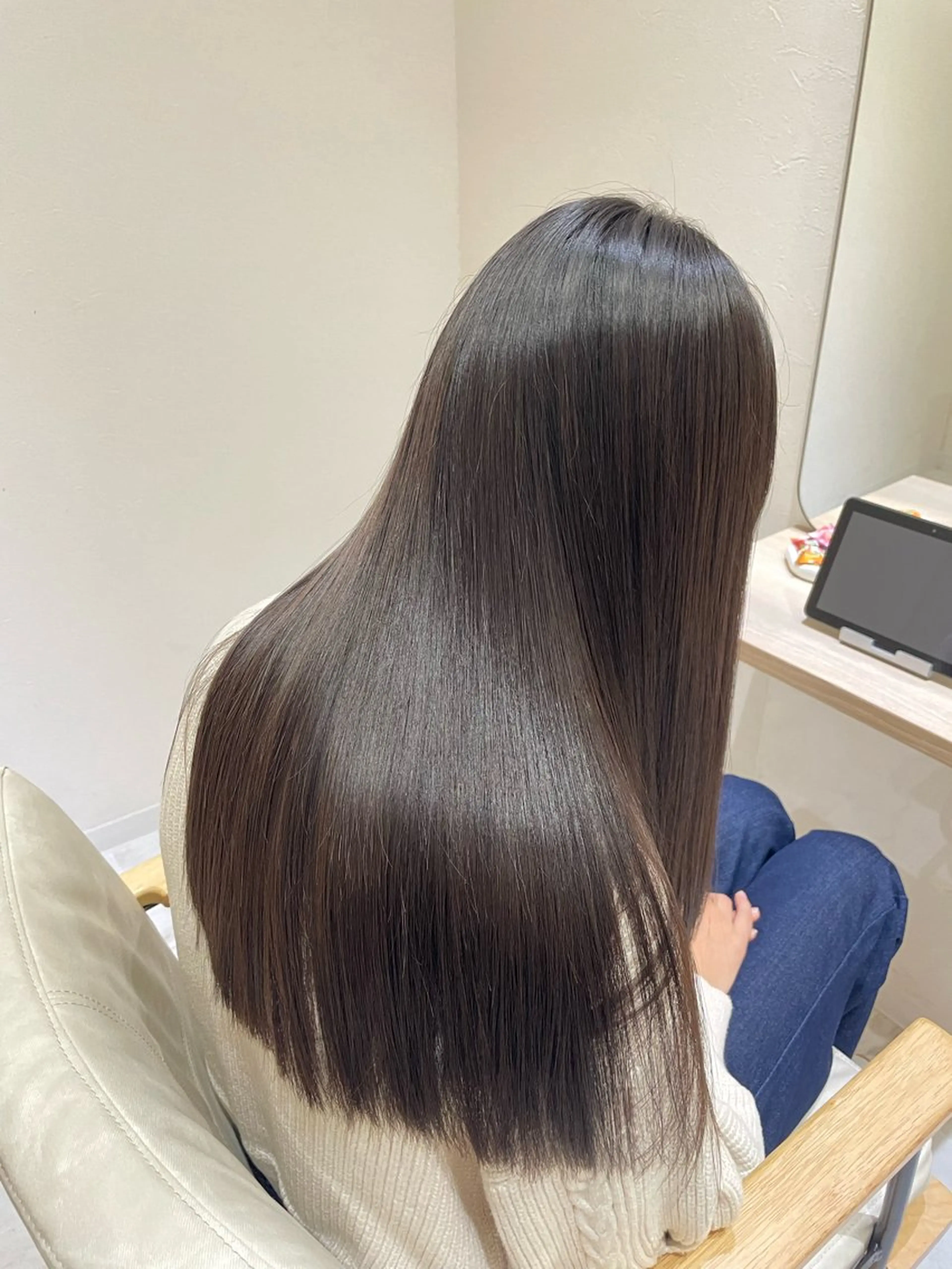 ロング 縮毛矯正 IA shibuya /山下開世/髪質改善のヘアスタイル