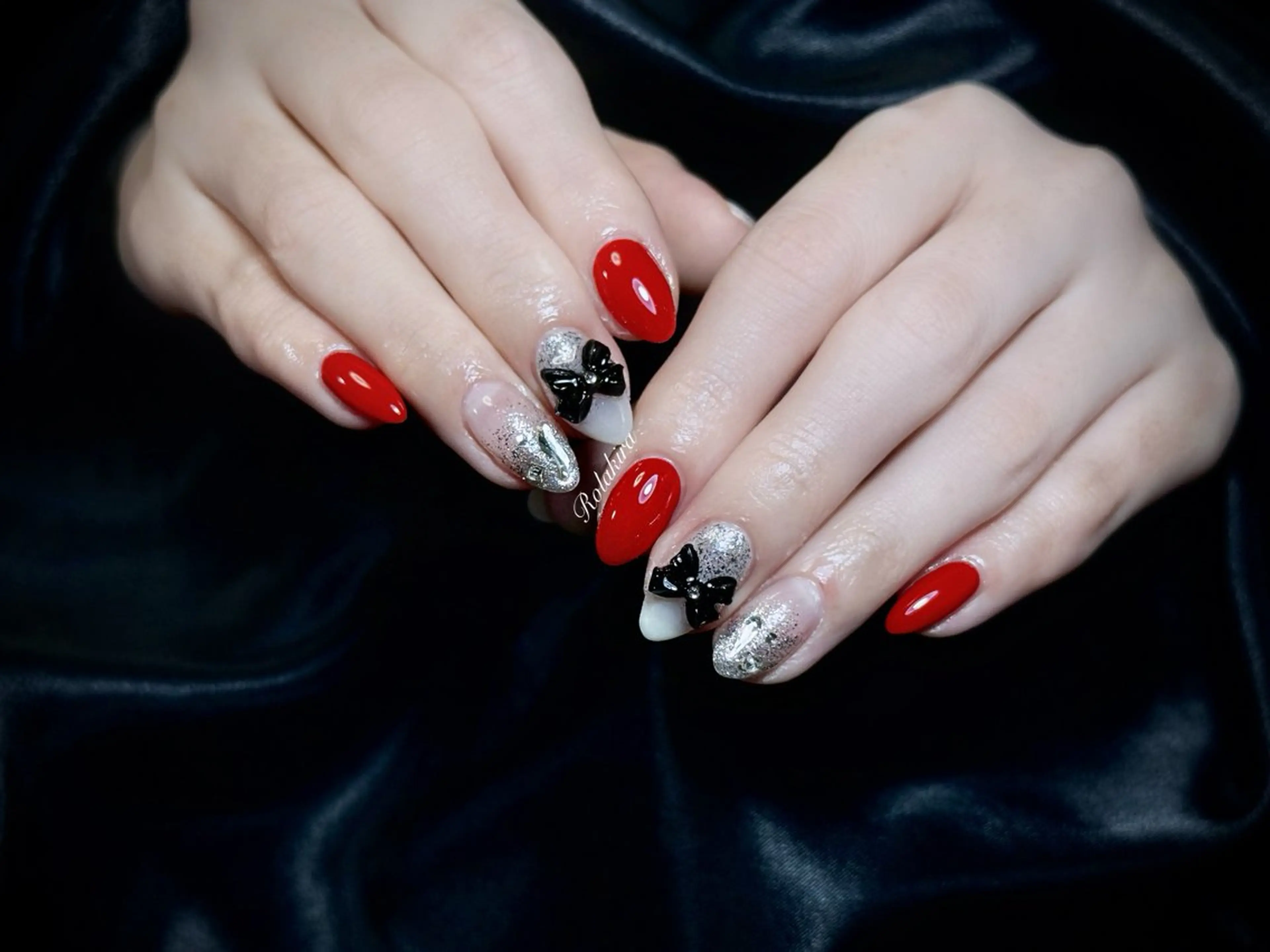 ネイル チークネイル 長さ出し フレンチネイル ジェルネイル 韓国ネイル ハンドネイル Rola kira 麗のネイルデザイン