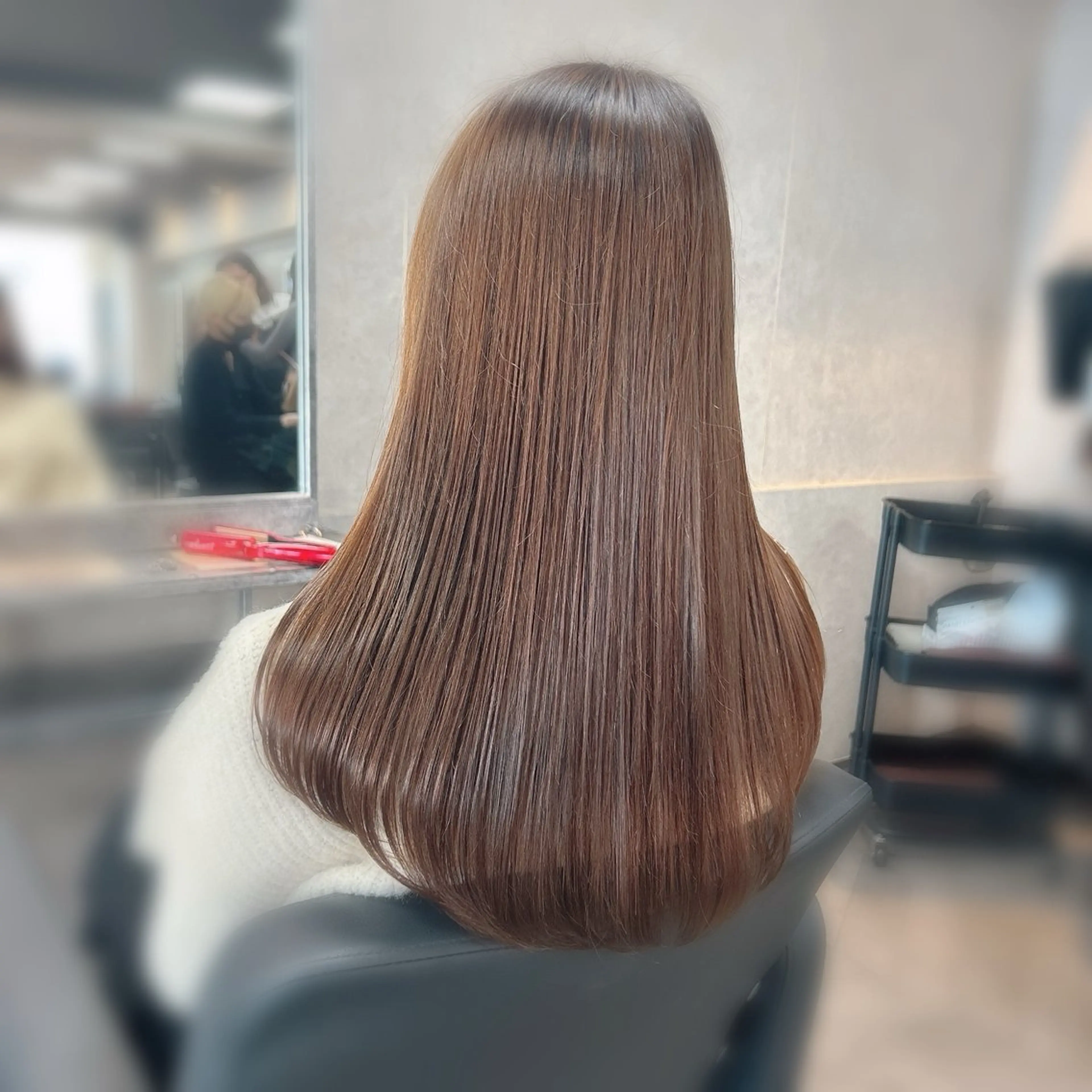 カット+リタッチカラー+ケアプロ超音波トリートメント(2step)の写真