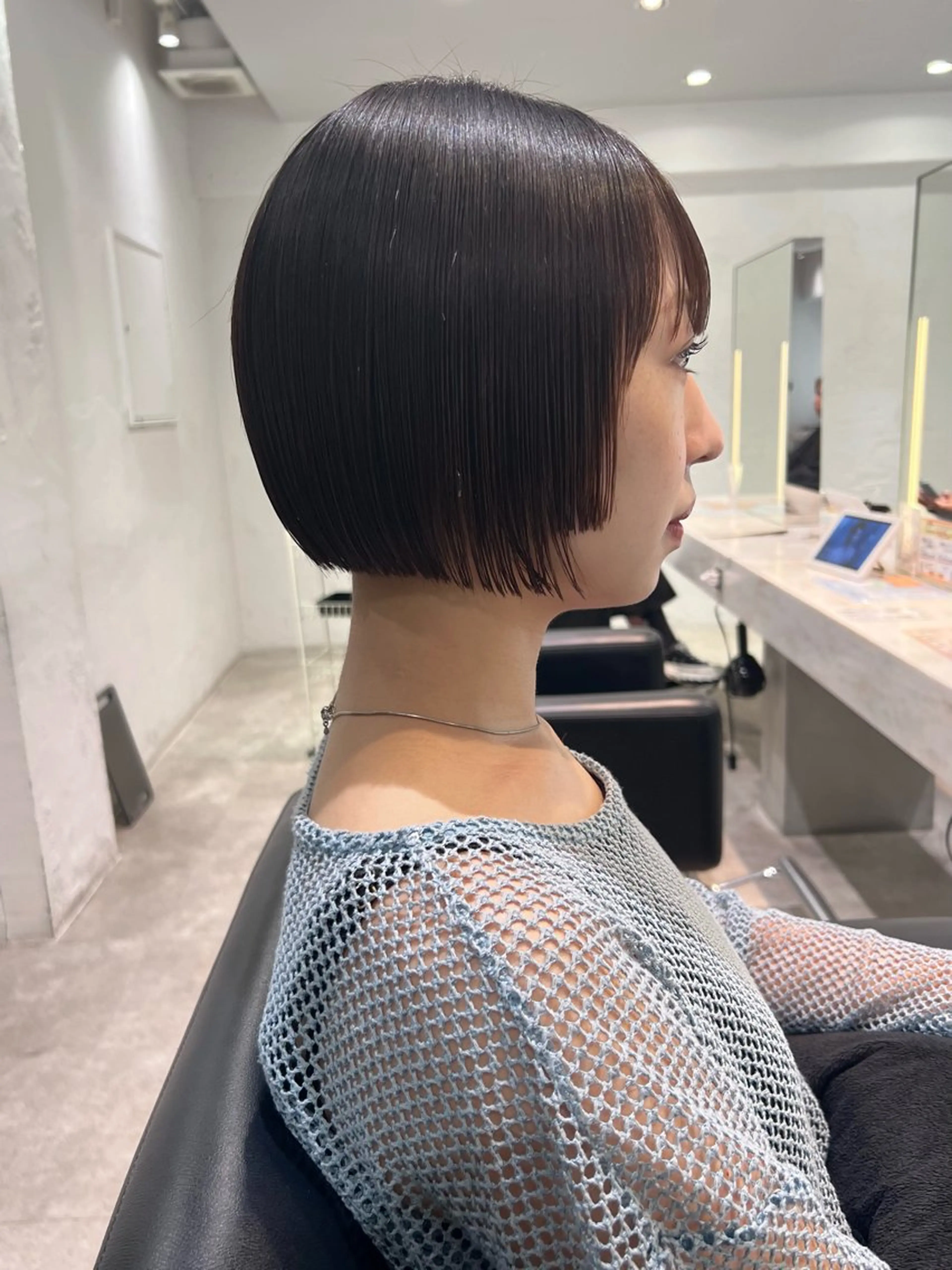 ショート カラー カット karin🌛ボブ/ 透明感たっぷりカラーのヘアスタイル