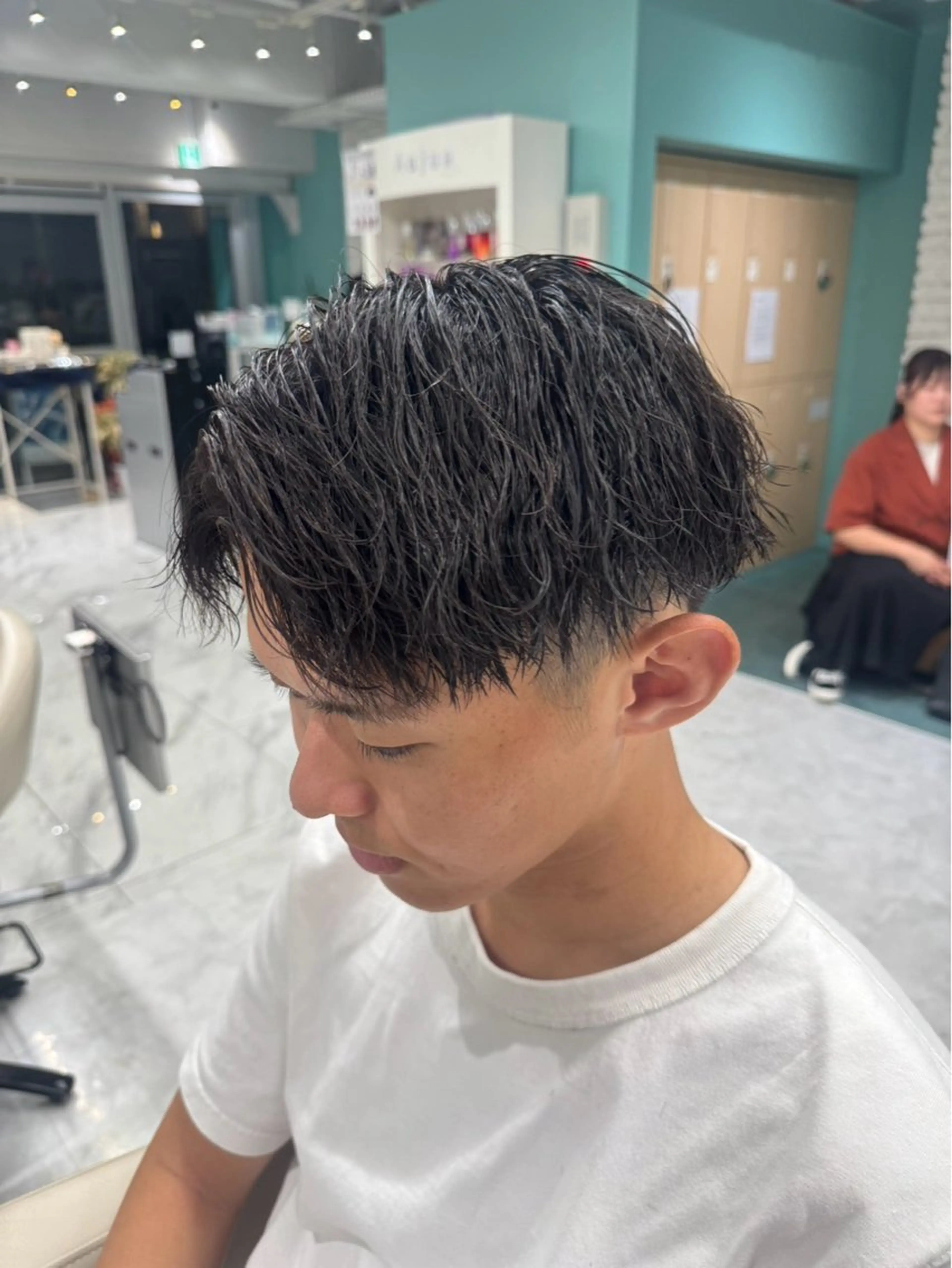 ミディアム パーマ メンズ HARBOR メンズサロンLUCAのヘアスタイル