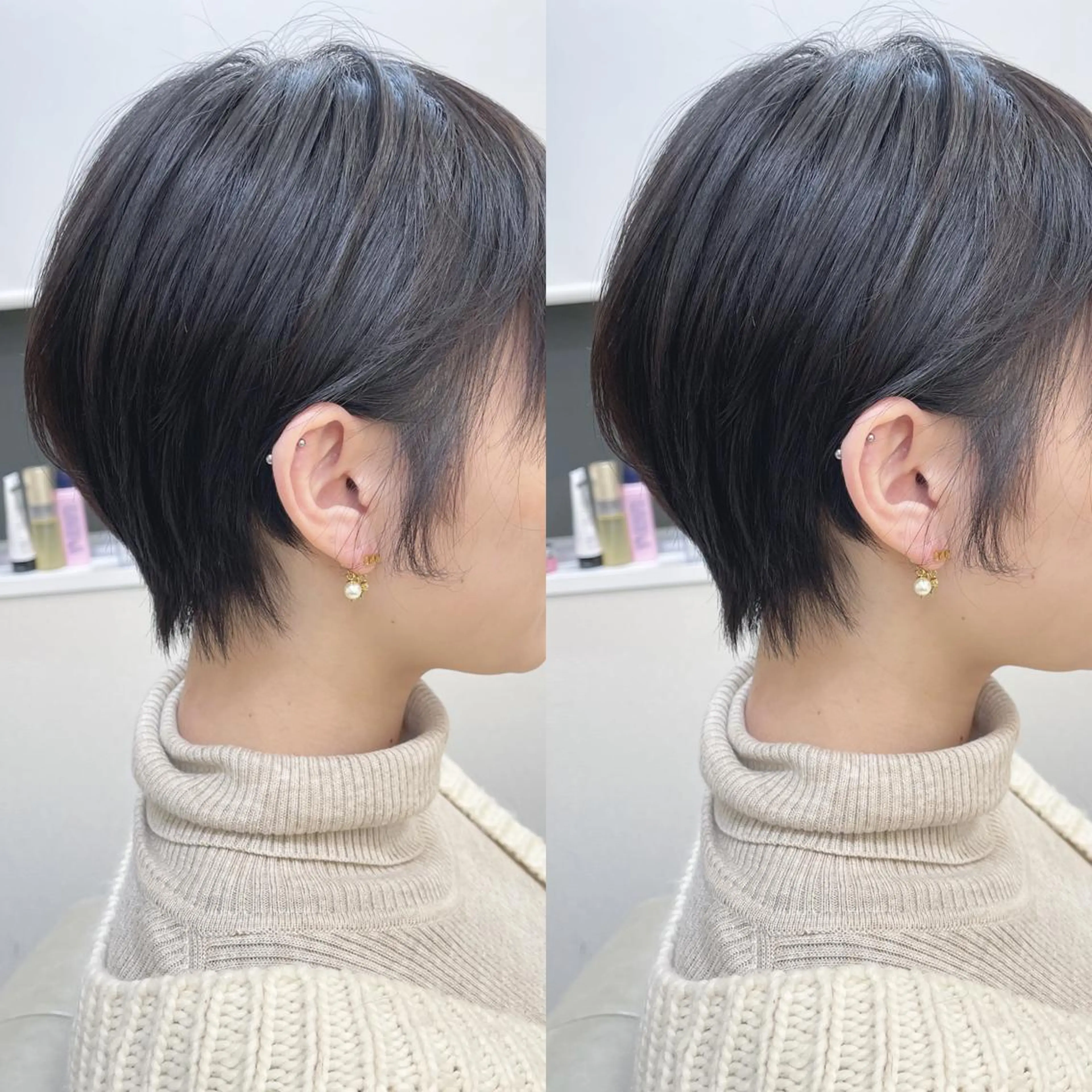 ショート ショートボブ ボブ ショートヘア カット トリートメント H所属・H (エイチ) 烏丸御池店のヘアスタイル