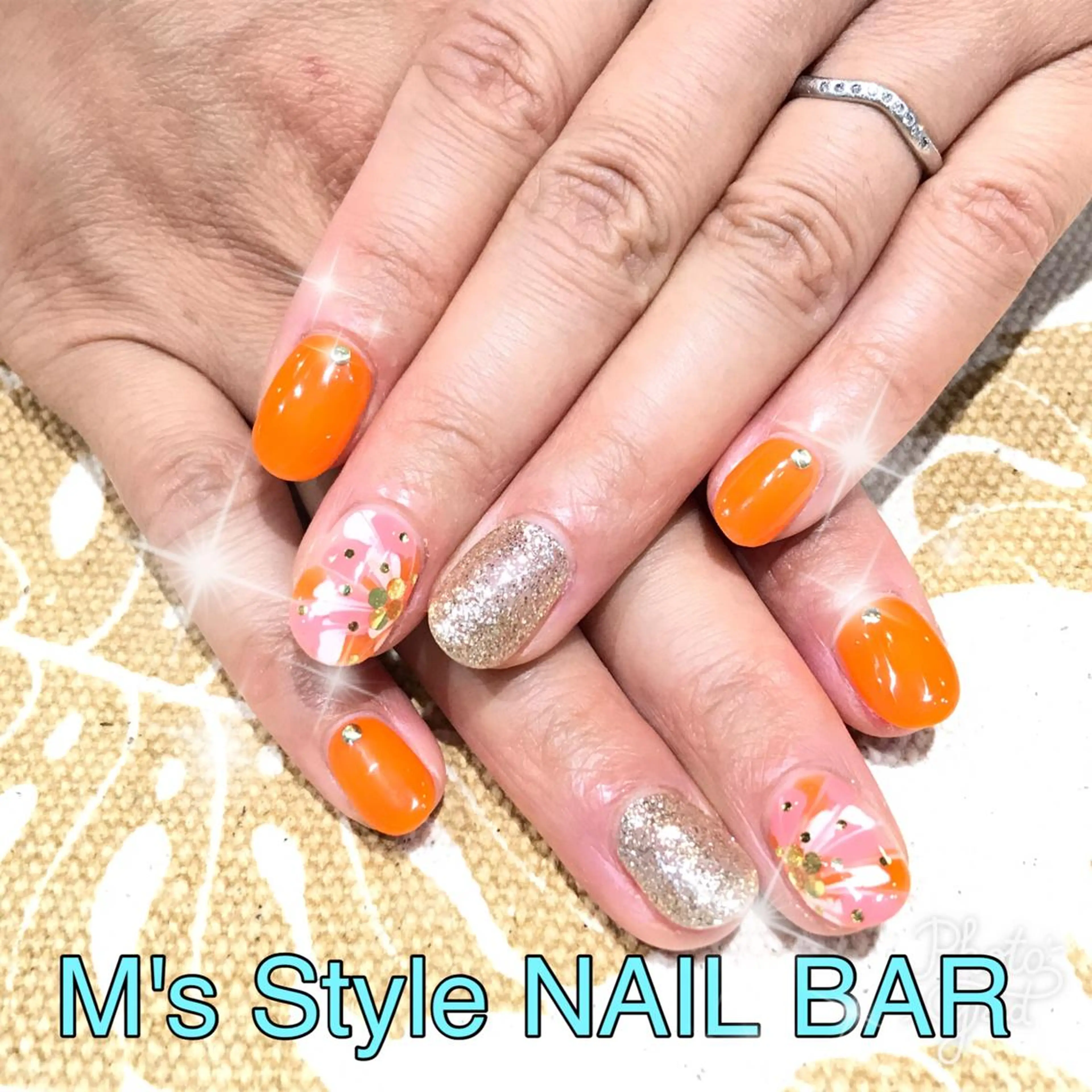 ネイル ピーコックネイル ハンドネイル M's Style NAIL BARのネイルデザイン