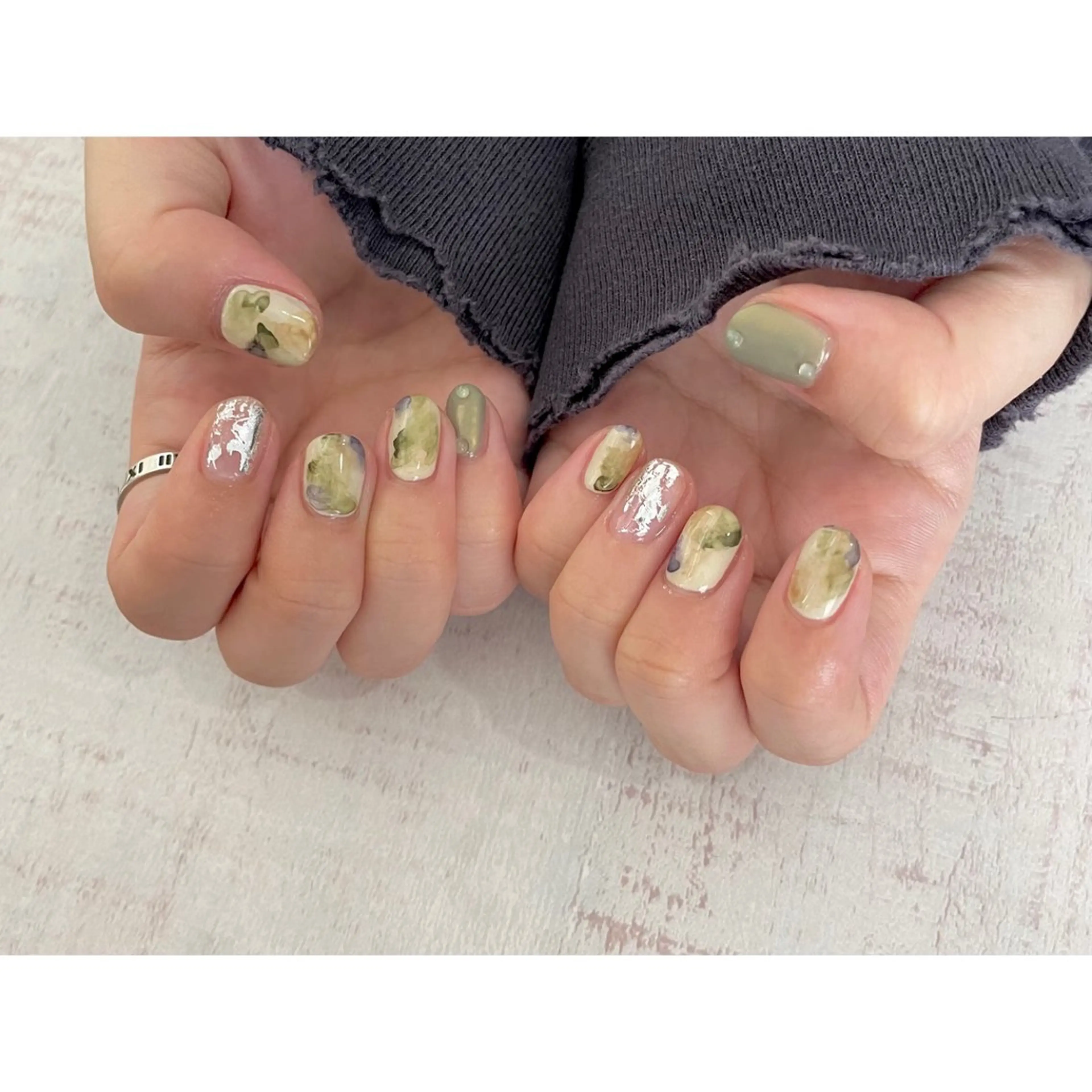 ネイル 𖡼 yumenoのネイルデザイン