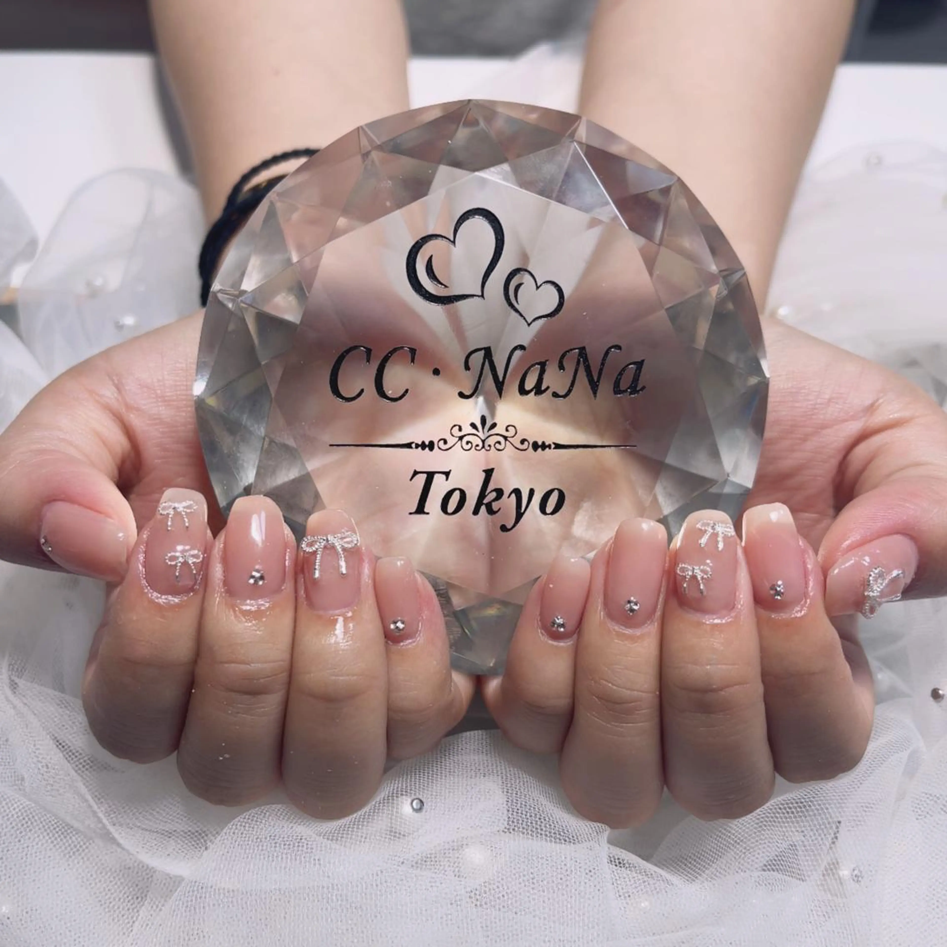 ネイル ハンドネイル 💎CC・NaNa 韓国風ネイル🌙Cのネイルデザイン