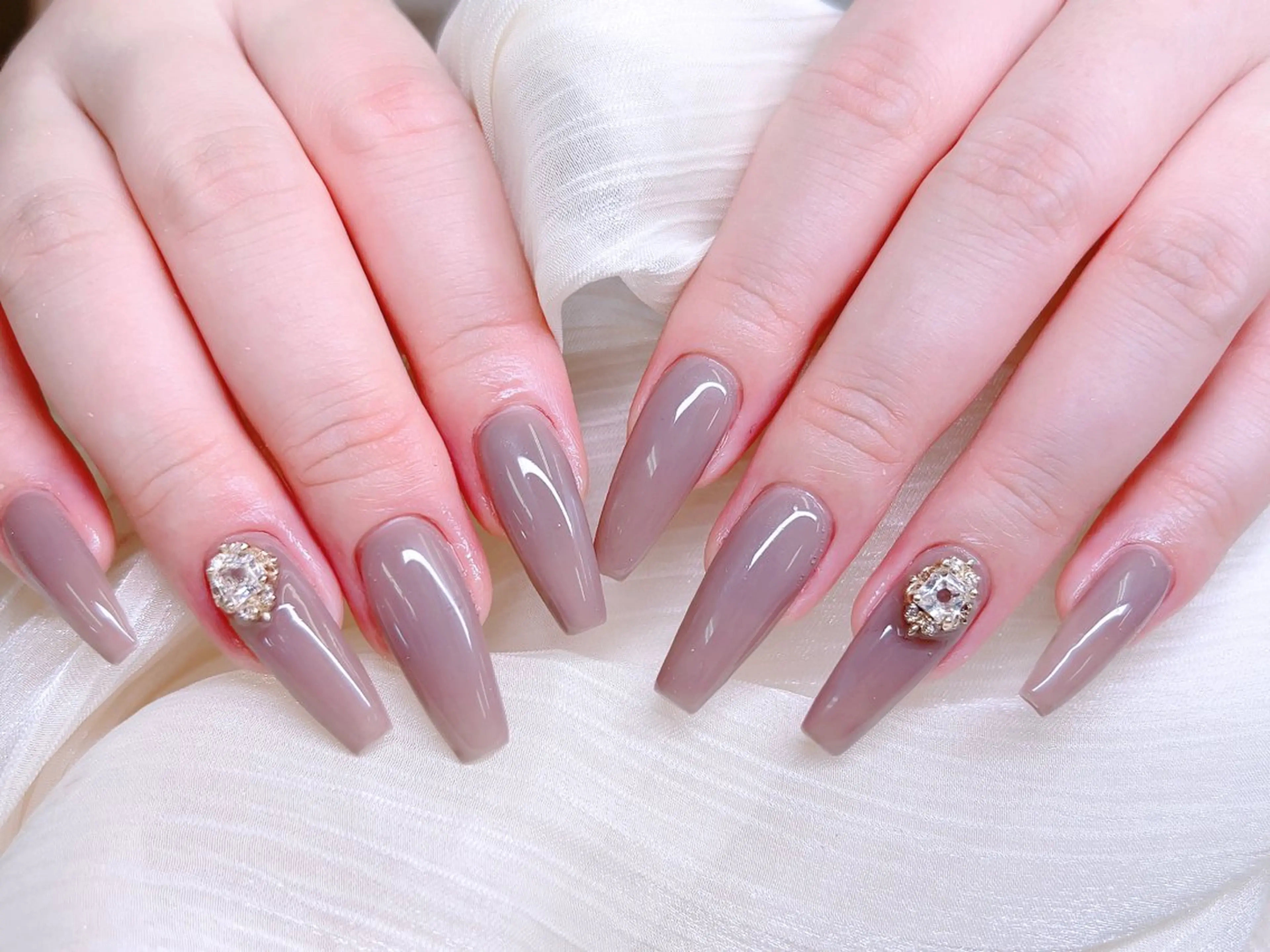 ネイル ハンドネイル M🌷nail 長さだし専門店のネイルデザイン