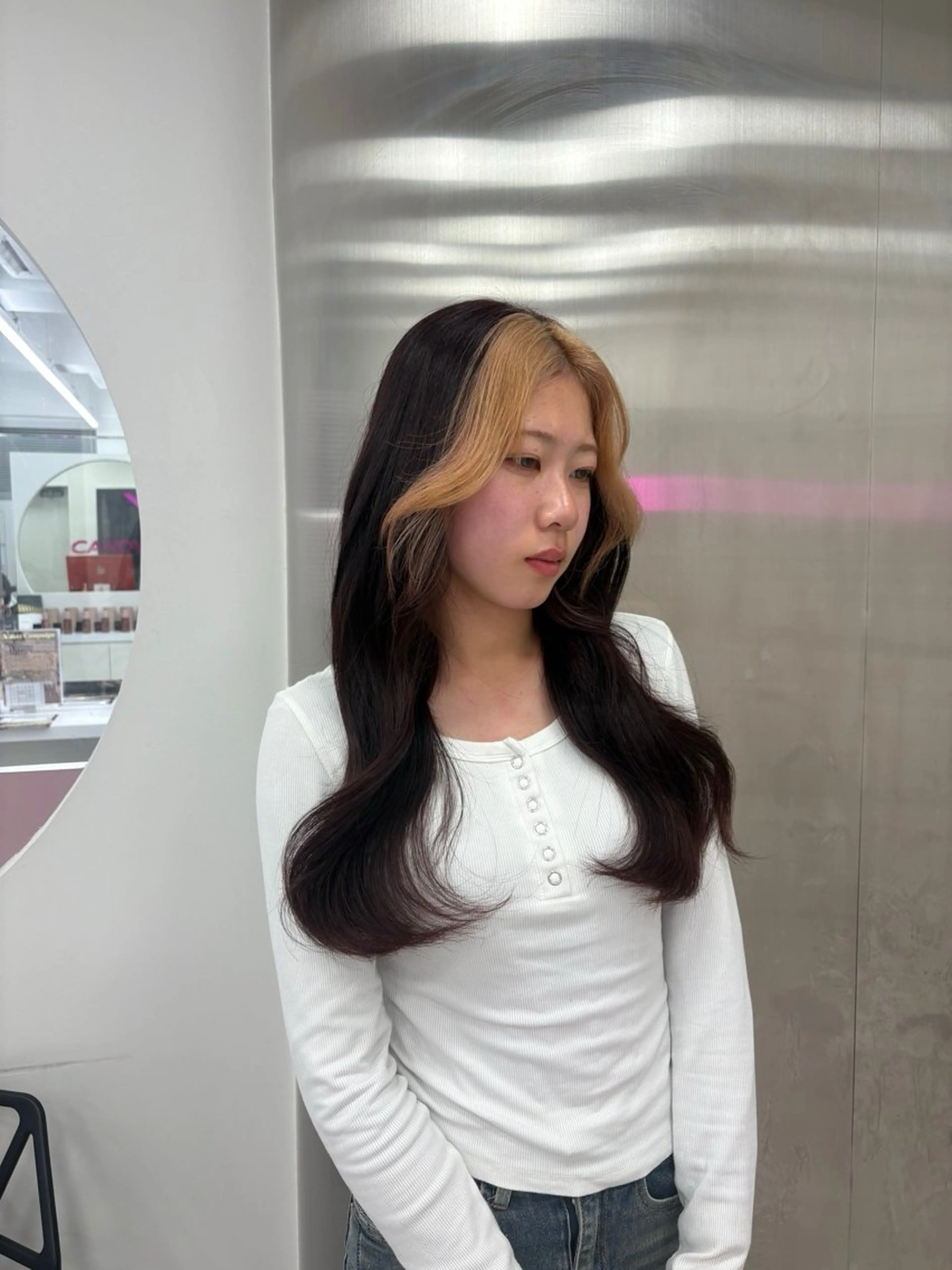 カラー ヘアカラー トリートメント 透明感ベージュ🤎 ナチュラルレイヤーのヘアスタイル