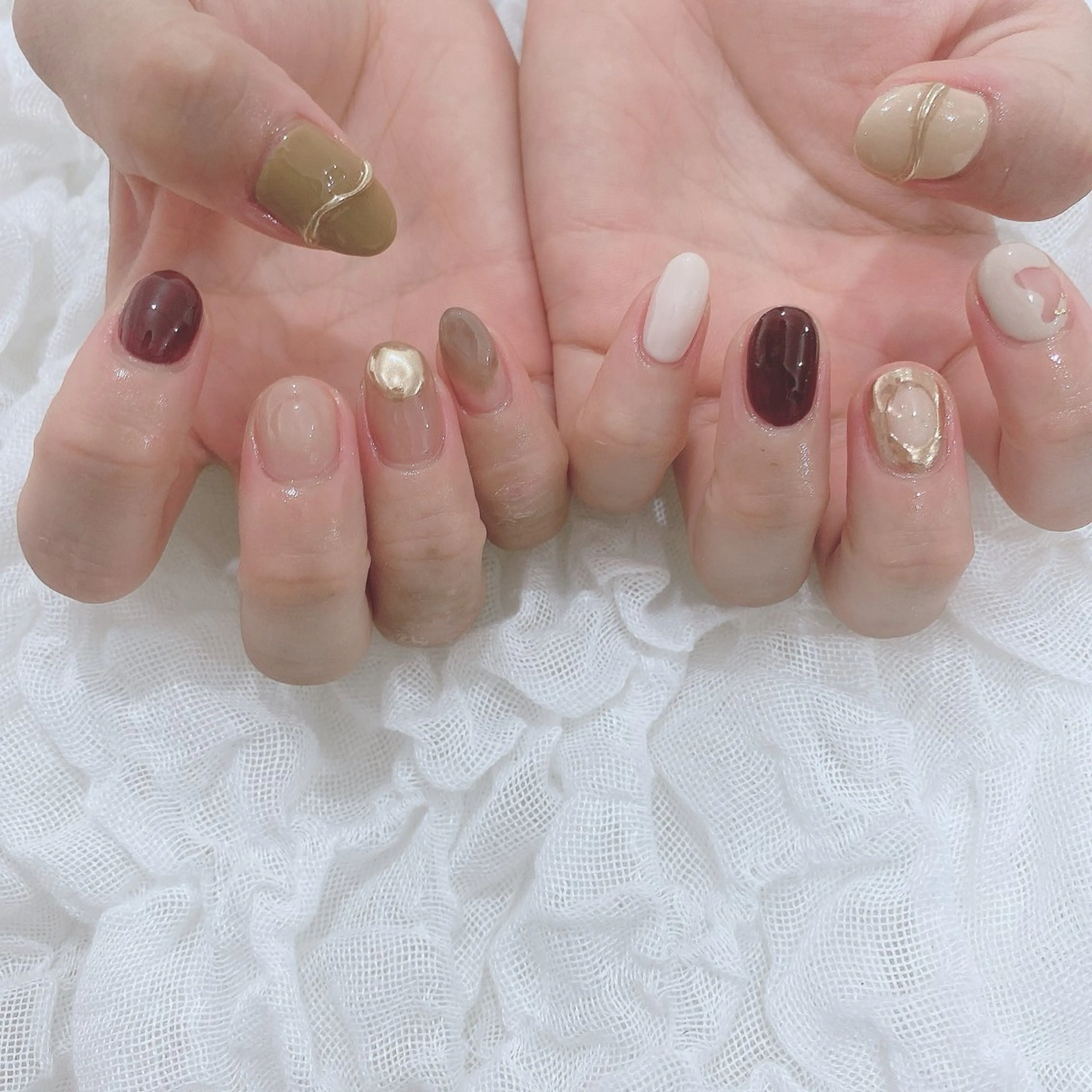 ネイル ミラーネイル ハンドネイル SOL NAILのネイルデザイン