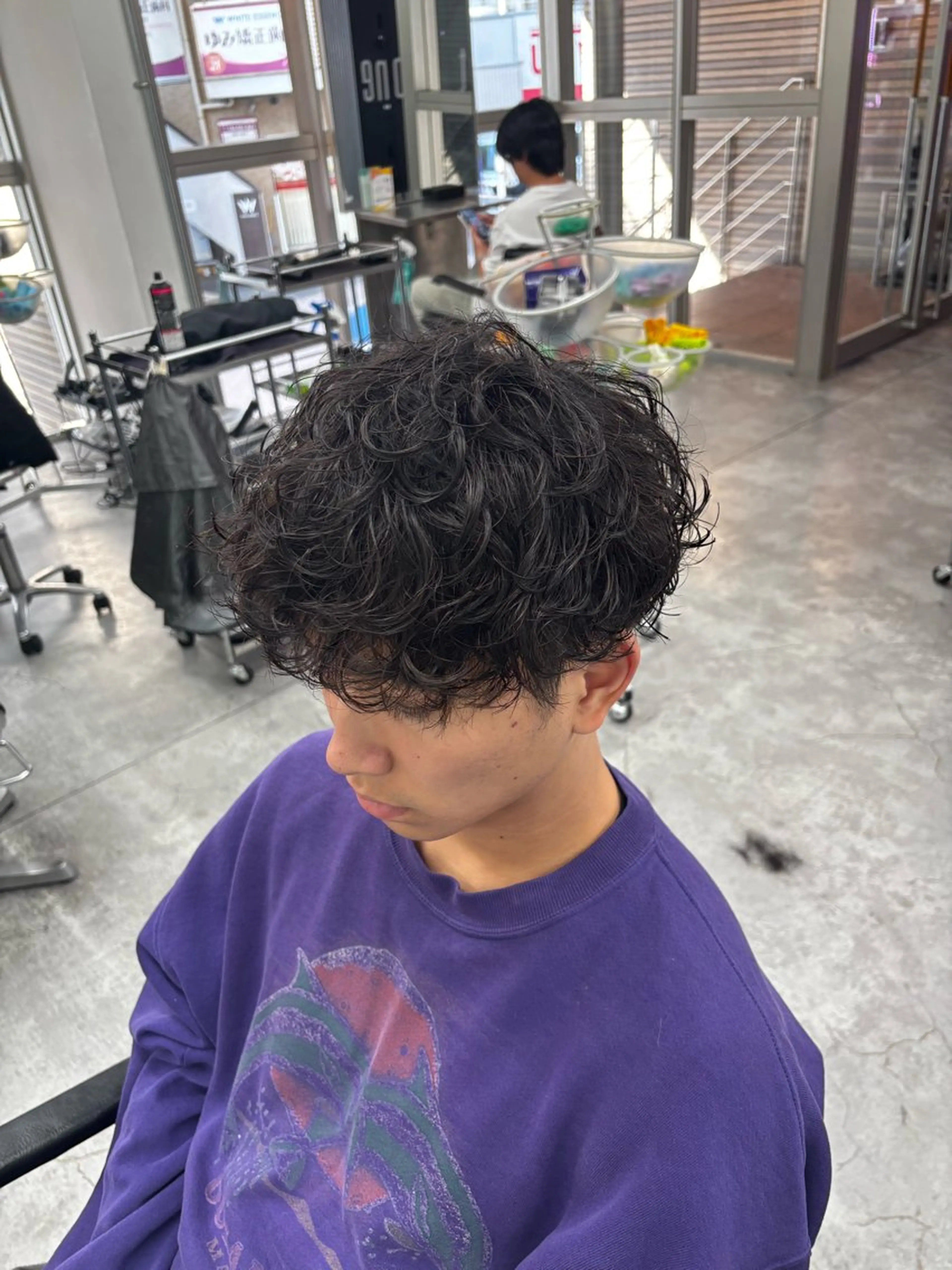 パーマ メンズ メンズ特化✨️ 韓国風パーマ🔥一八のヘアスタイル