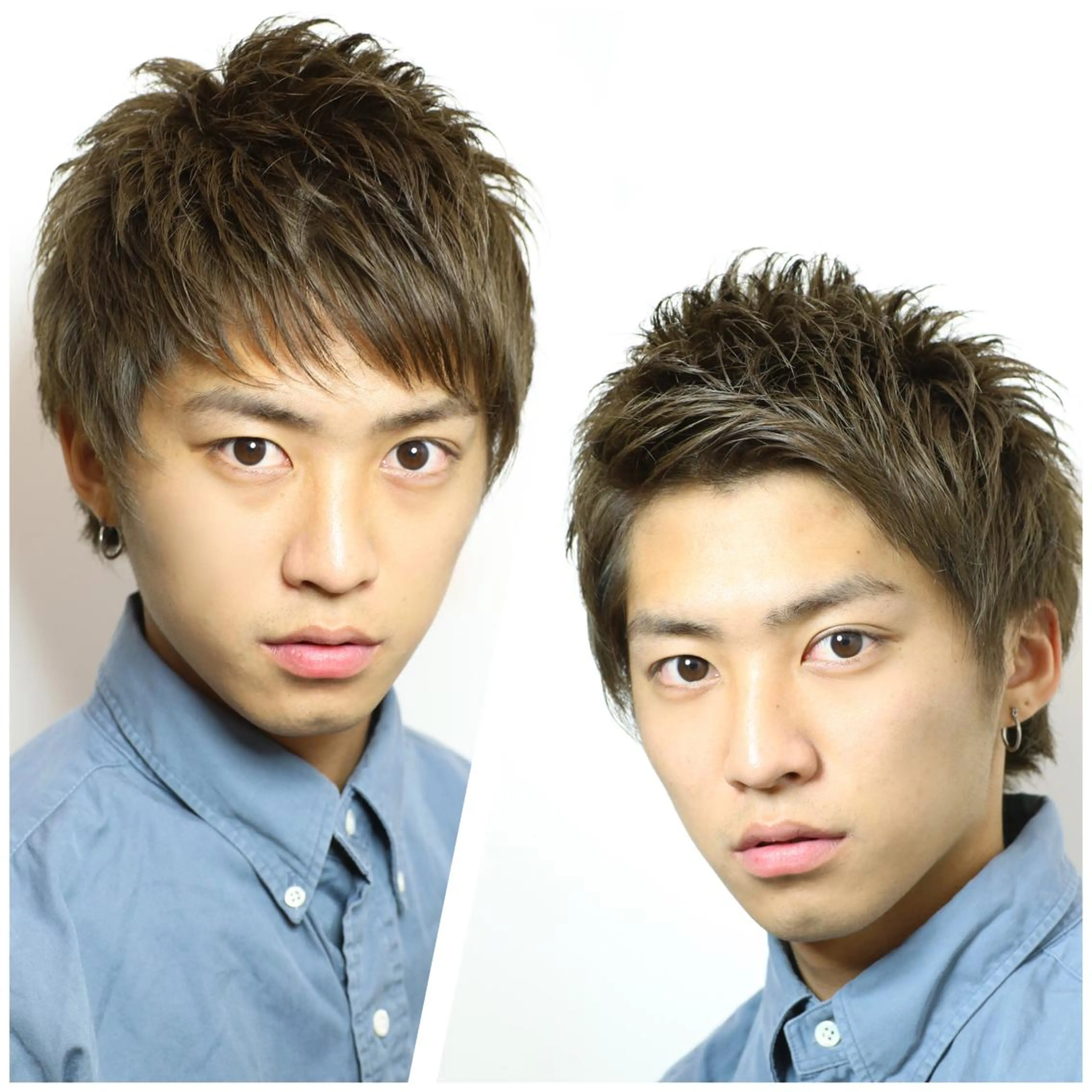 ショート カラー メンズ Soleria 田中慎一のヘアスタイル