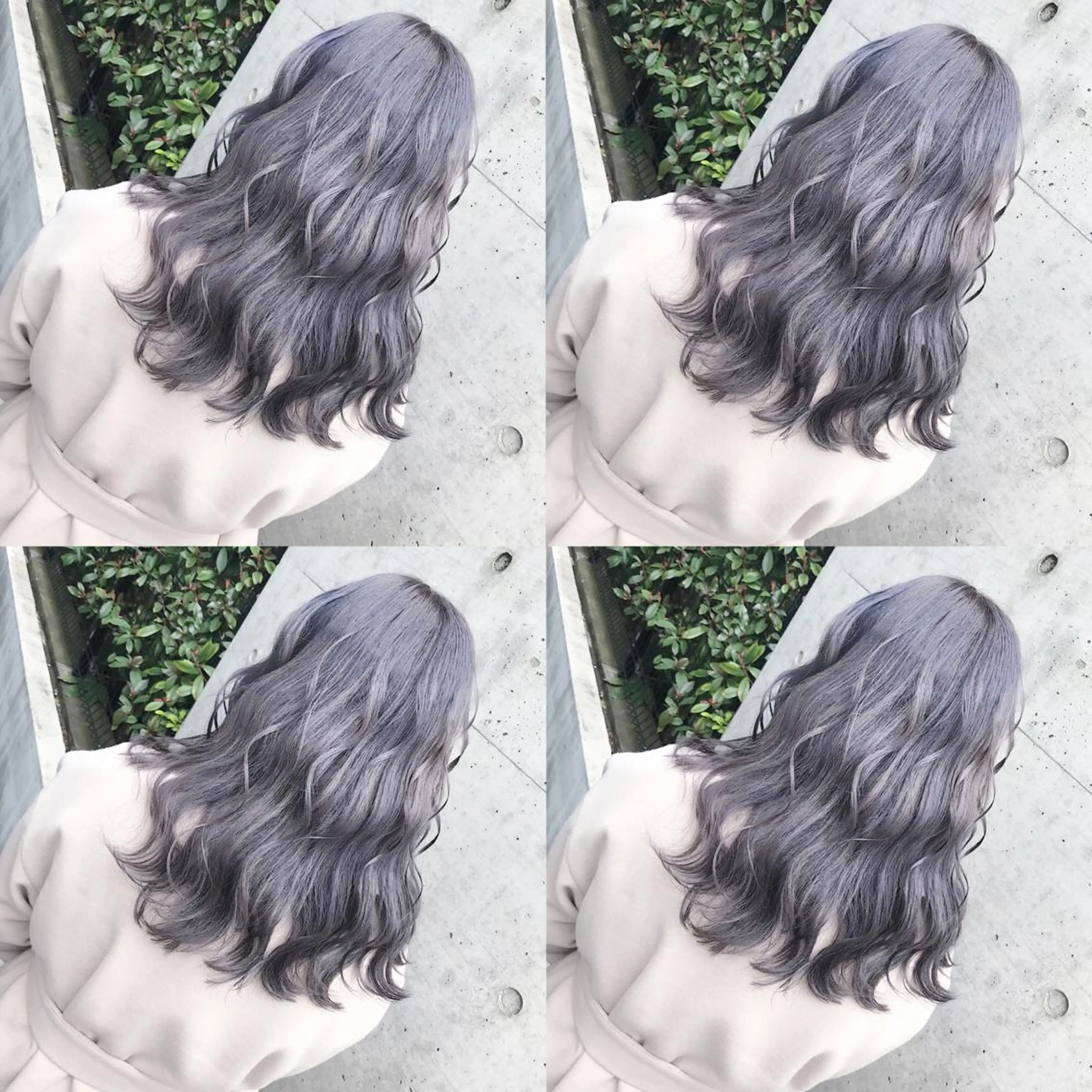 セミロング カラー ヘアアレンジ TAKUMAブリーチ /切りっぱなし🪽のヘアスタイル