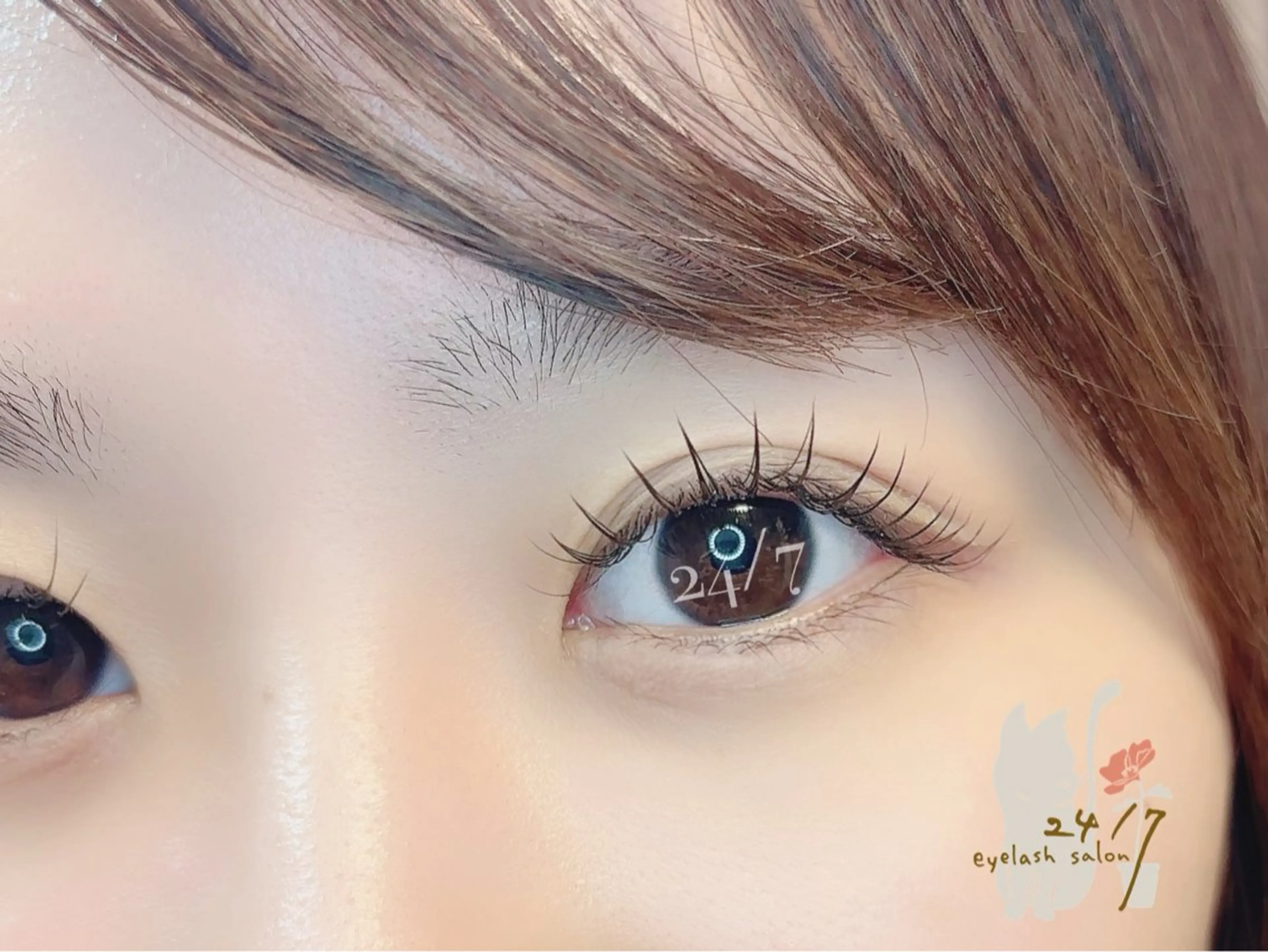 【オフ無120本】ブラウンも対応⭕️フラットラッシュ💎🎀🫧抜け感eye🫧🎀の写真