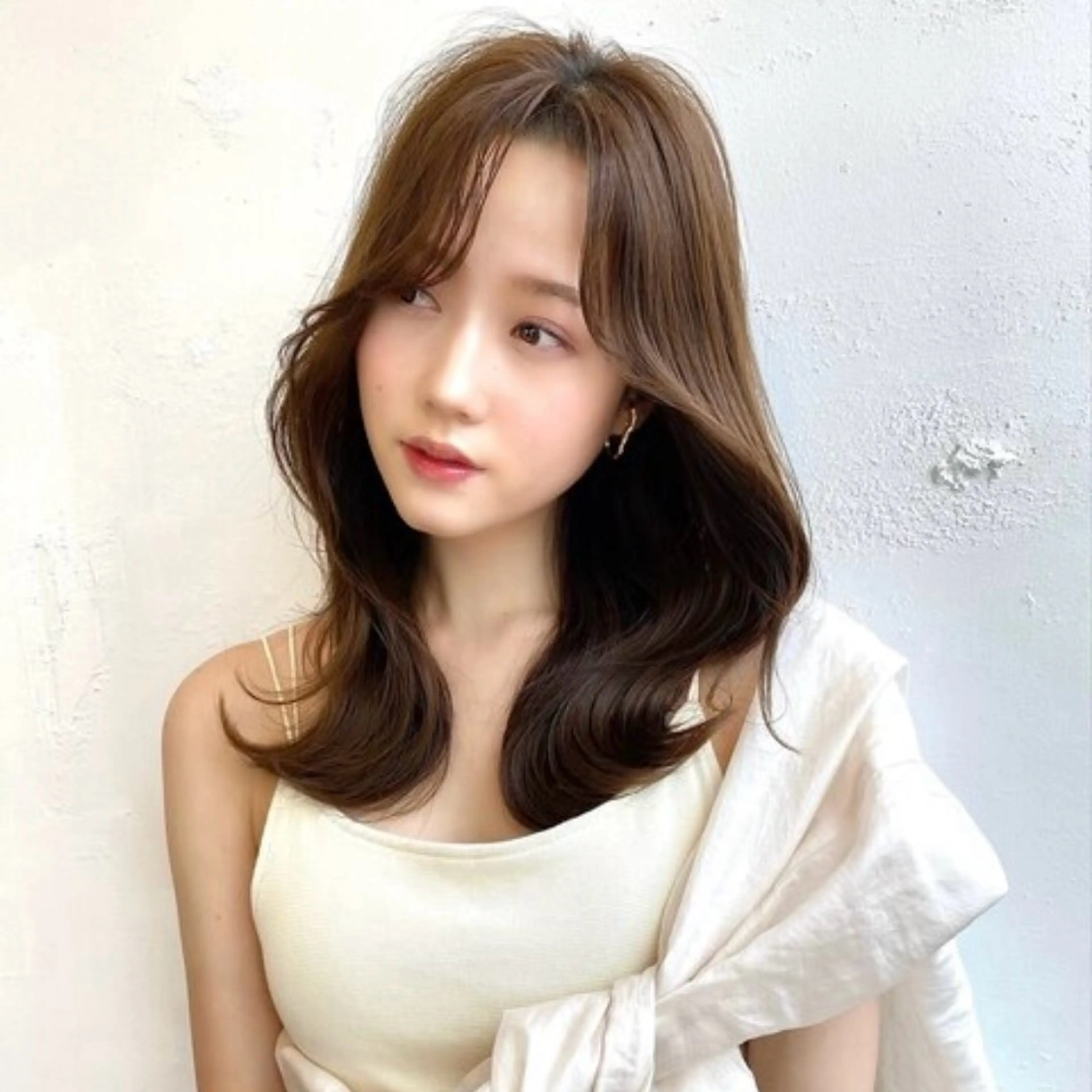 ロング カラー ベージュカラー 顔まわりレイヤー レイヤーカット 🥣 hashi 🛋️のヘアスタイル