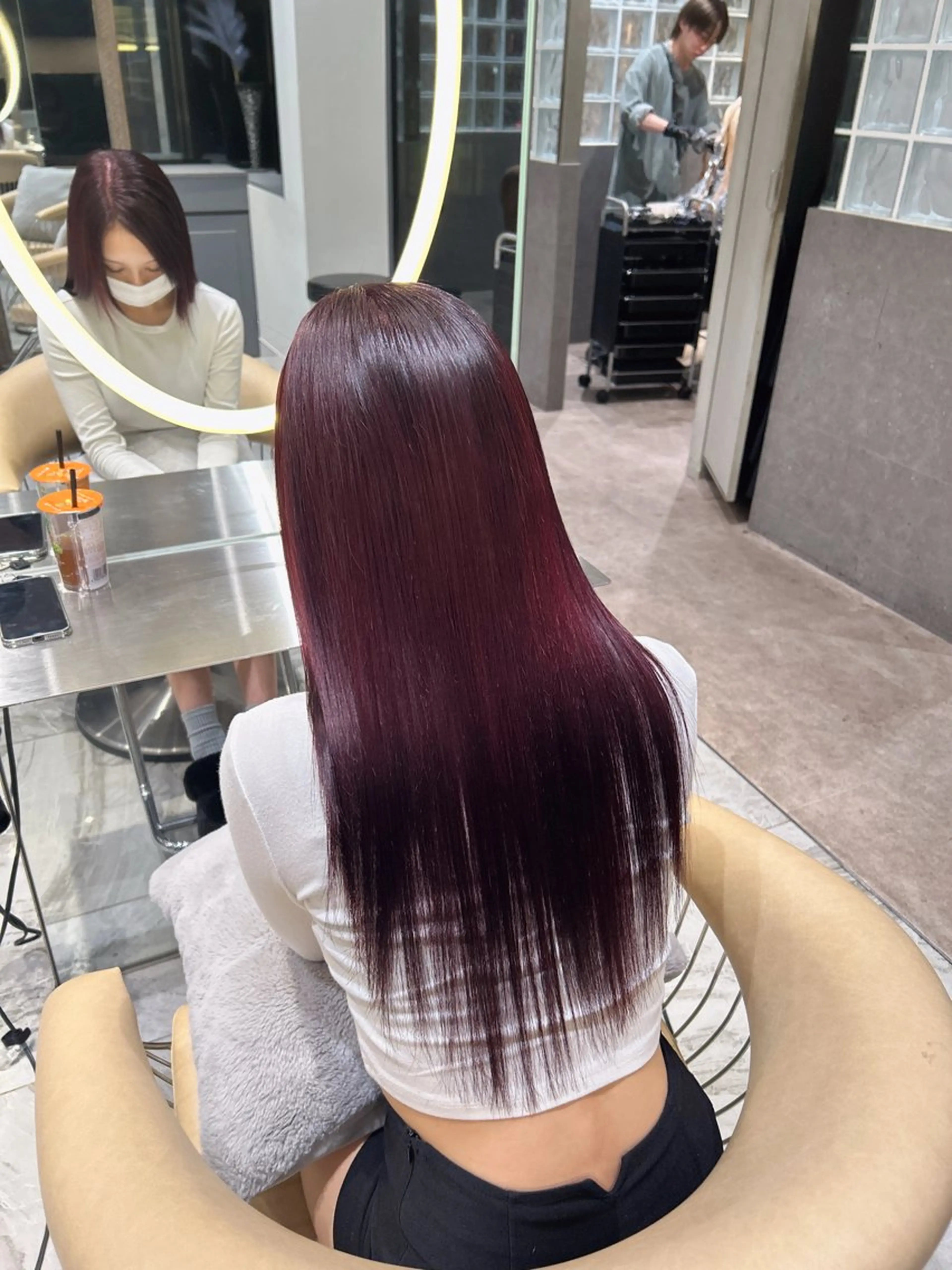 ロング カラー ブリーチ ケアブリーチ ダブルカラー ハイトーンカラー レッドカラー カット ヘアカラー トリートメント 🥇KEN /レイヤー/カラーのヘアスタイル