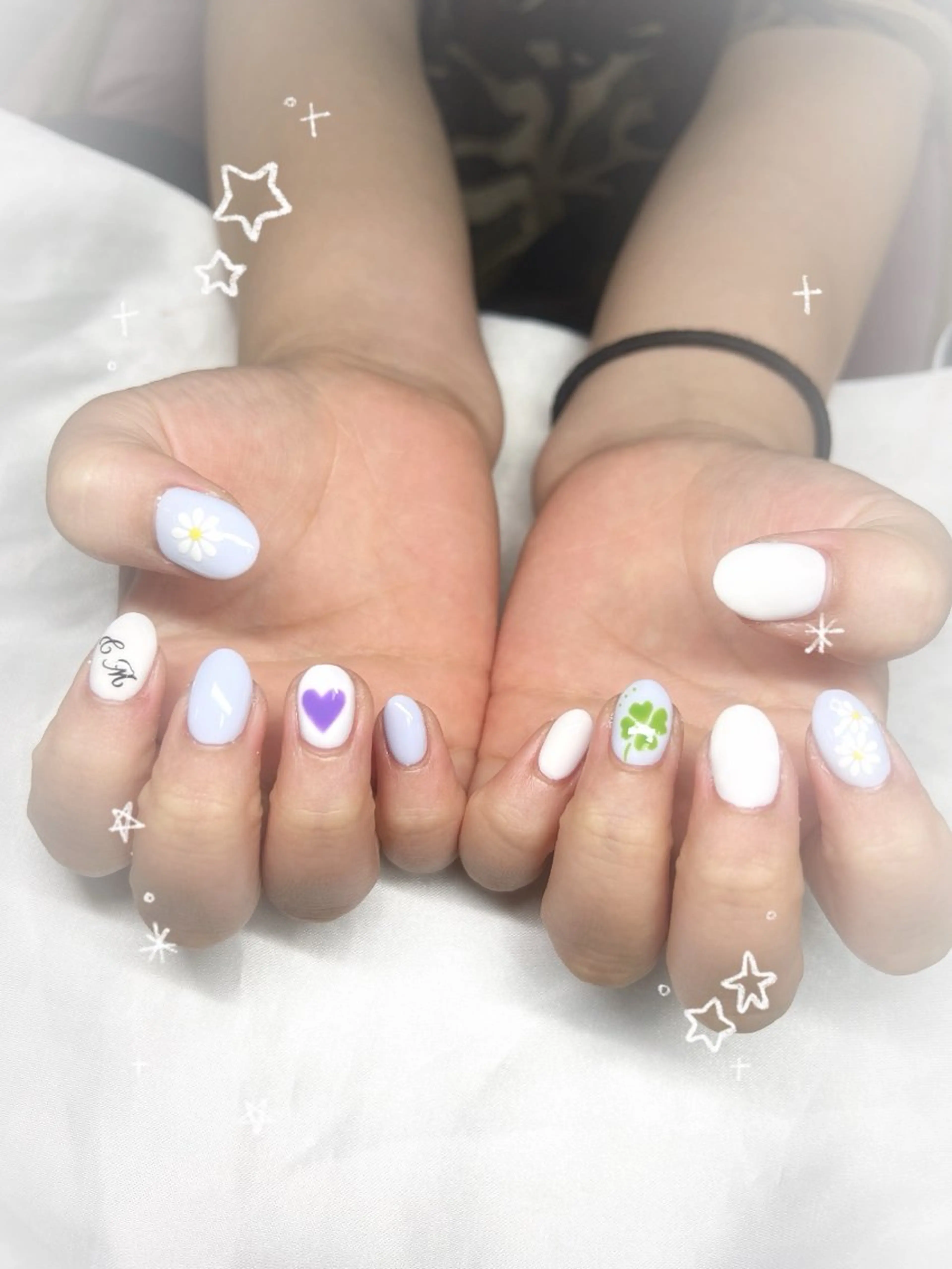 ネイル 長さ出し グラデーション キラキラネイル マグネットネイル ニュアンスネイル ハンドネイル Lee Nails チップ長さだし専門店のネイルデザイン