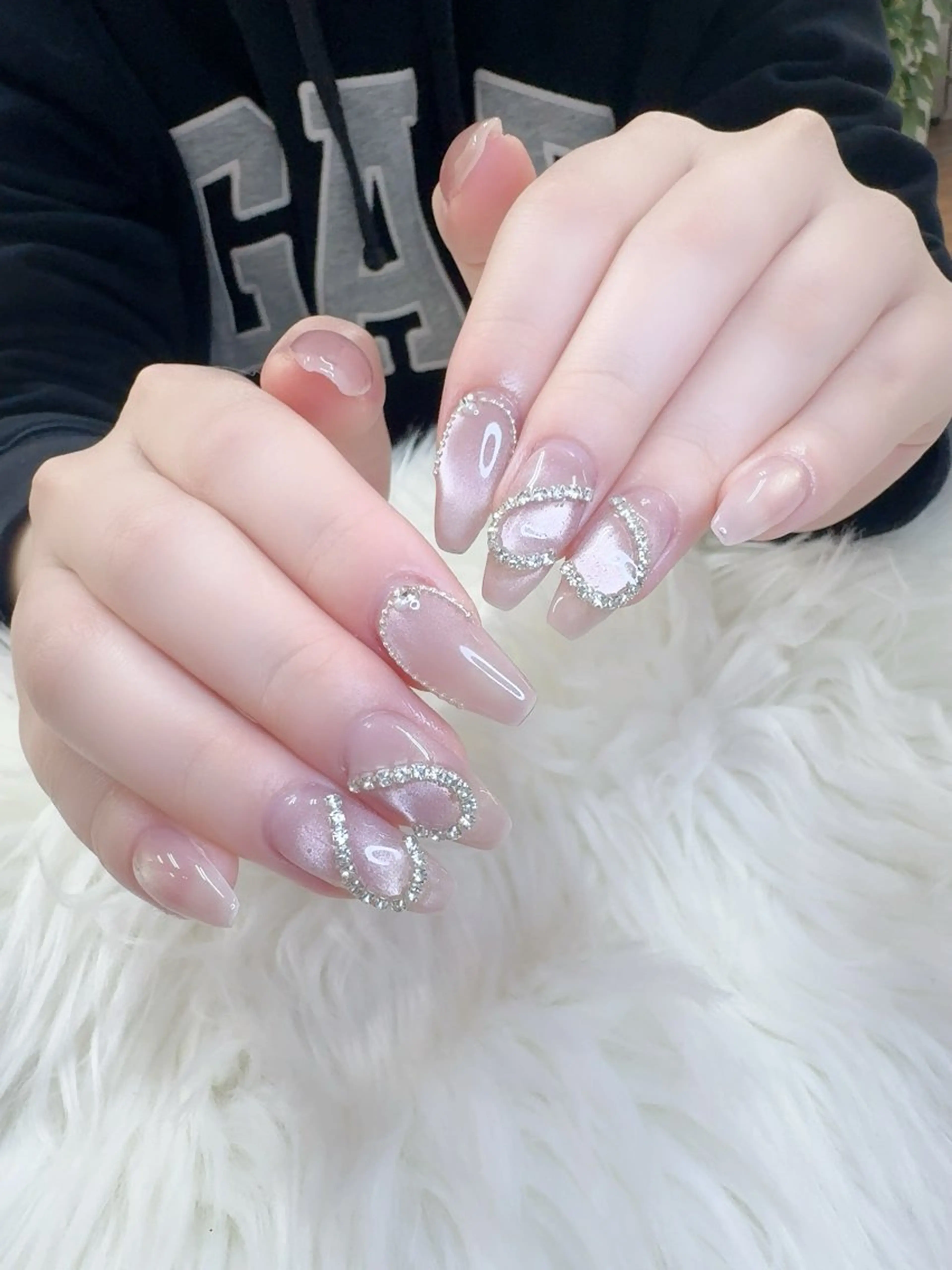 ネイル フレンチネイル 韓国ネイル マグネットネイル ニュアンスネイル オフィスネイル ハンドネイル Ha Nailのネイルデザイン