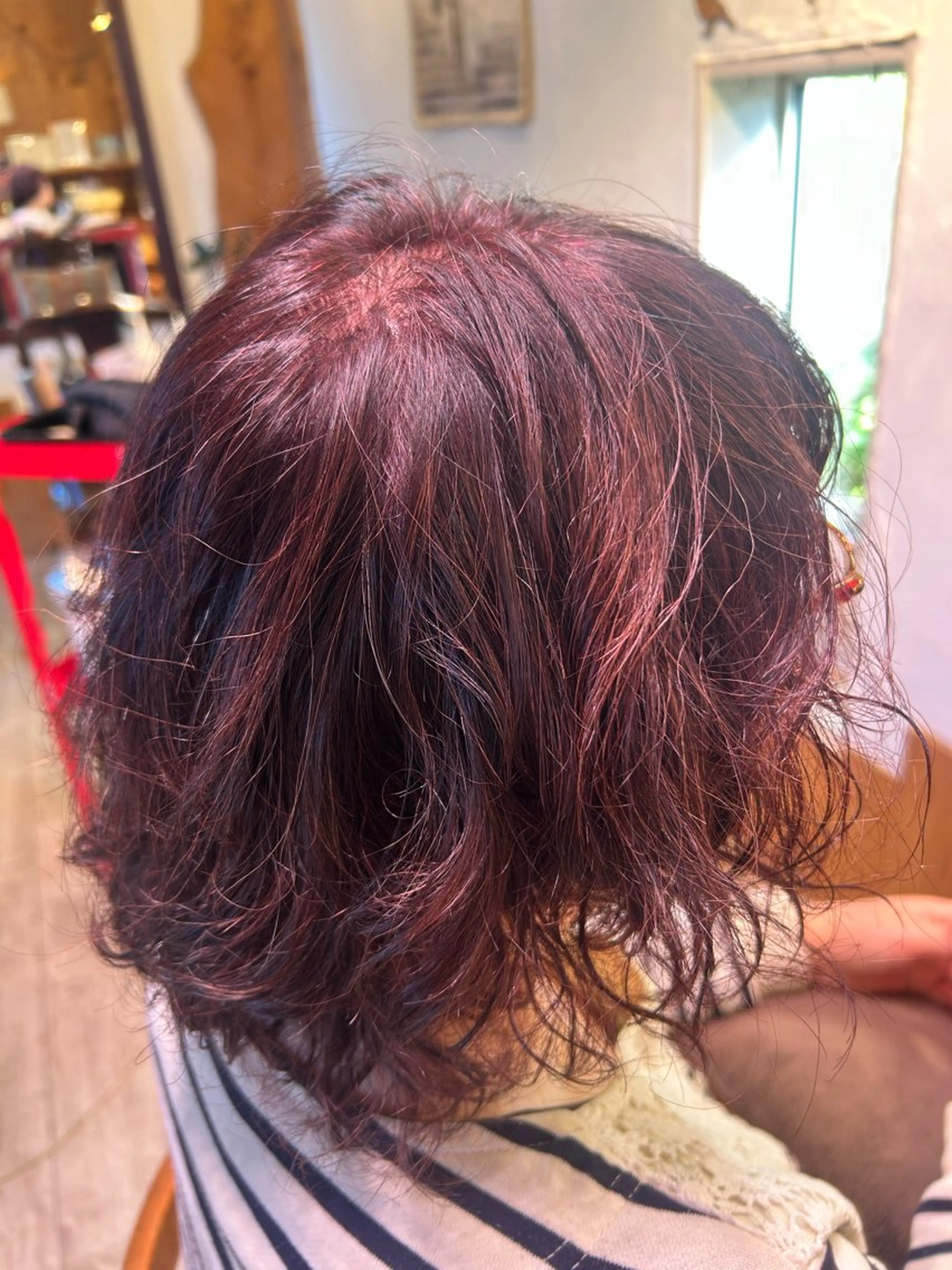 ミディアム カラー 若松 絵美のヘアスタイル