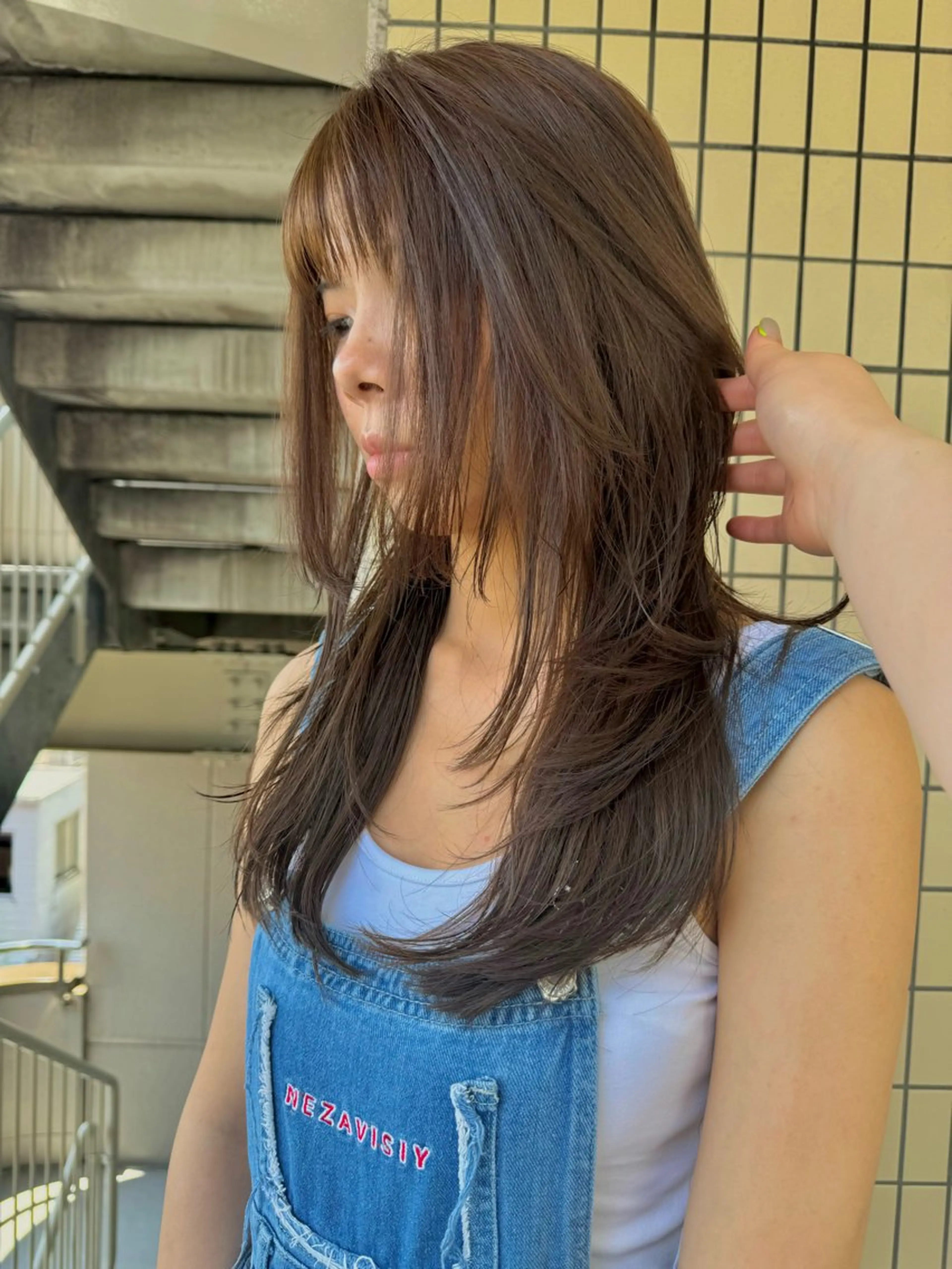 ロング カラー カット ヘアカラー トリートメント 🪽似合わせカラー RENA.🪽🩶のヘアスタイル