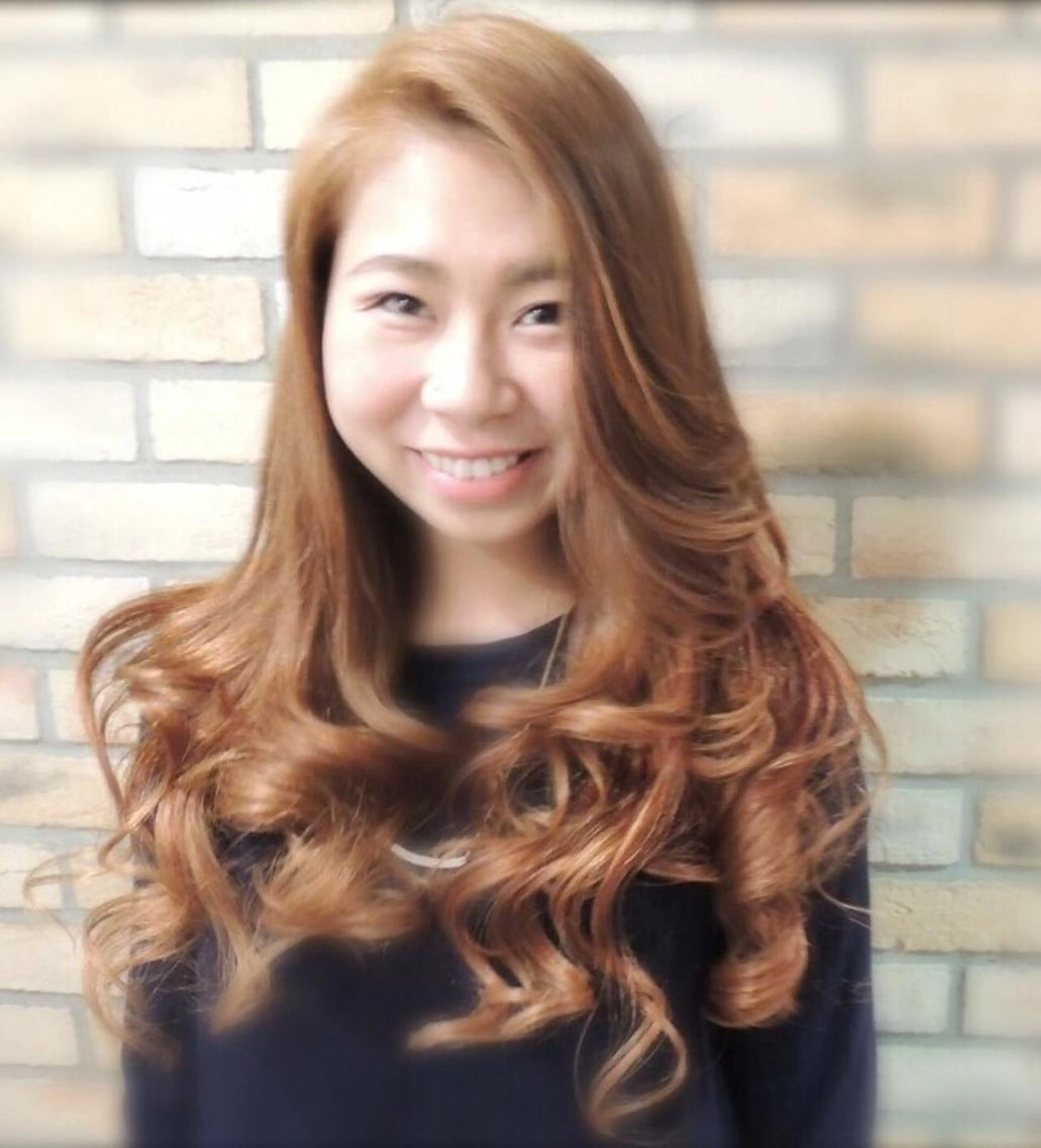 ロング カラー パーマ デジタルパーマ 烏山 達也のヘアスタイル