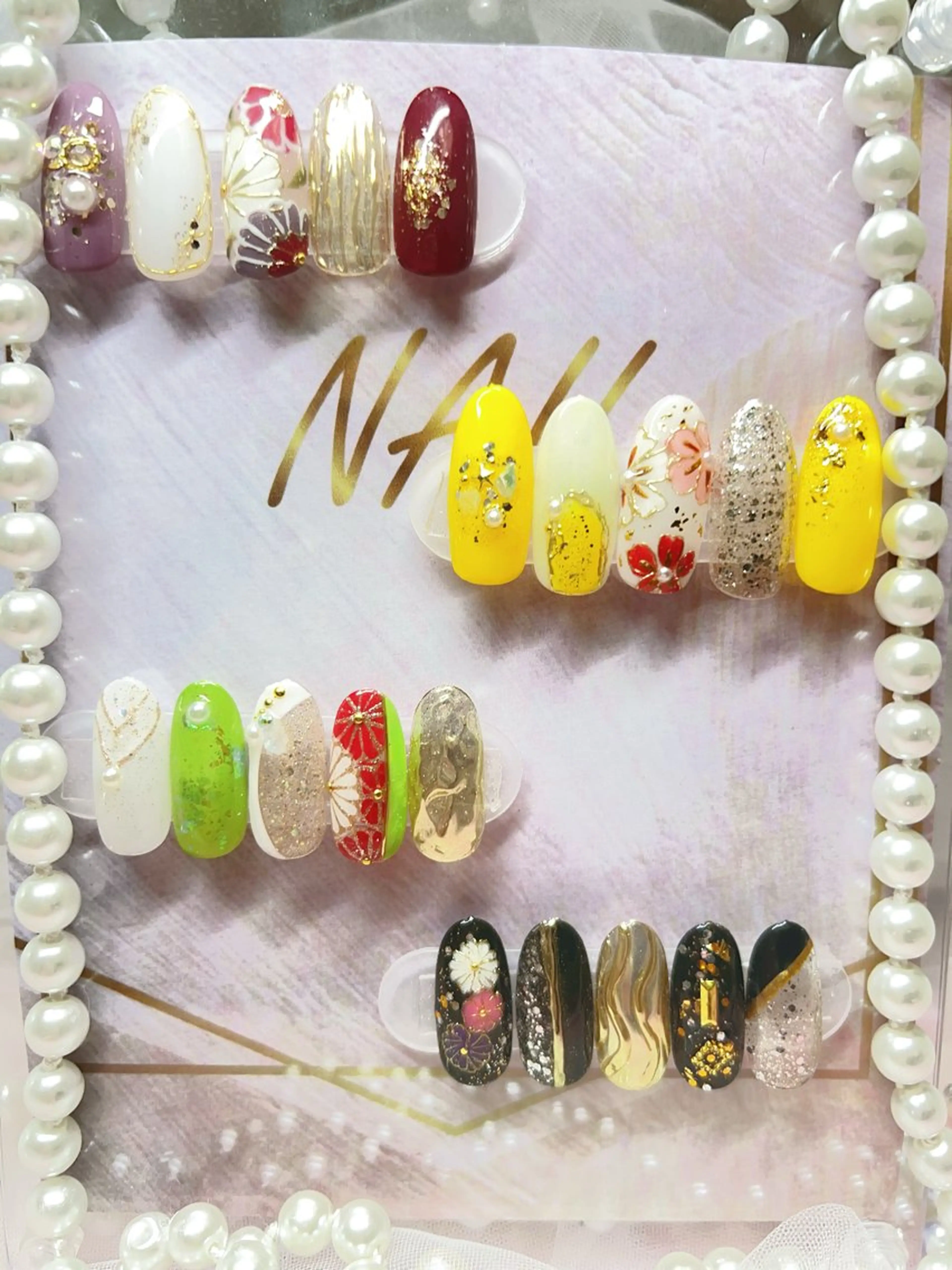 Hand初回オフ込み※定額成人式&1月限 定デザインネイル¥11980の写真