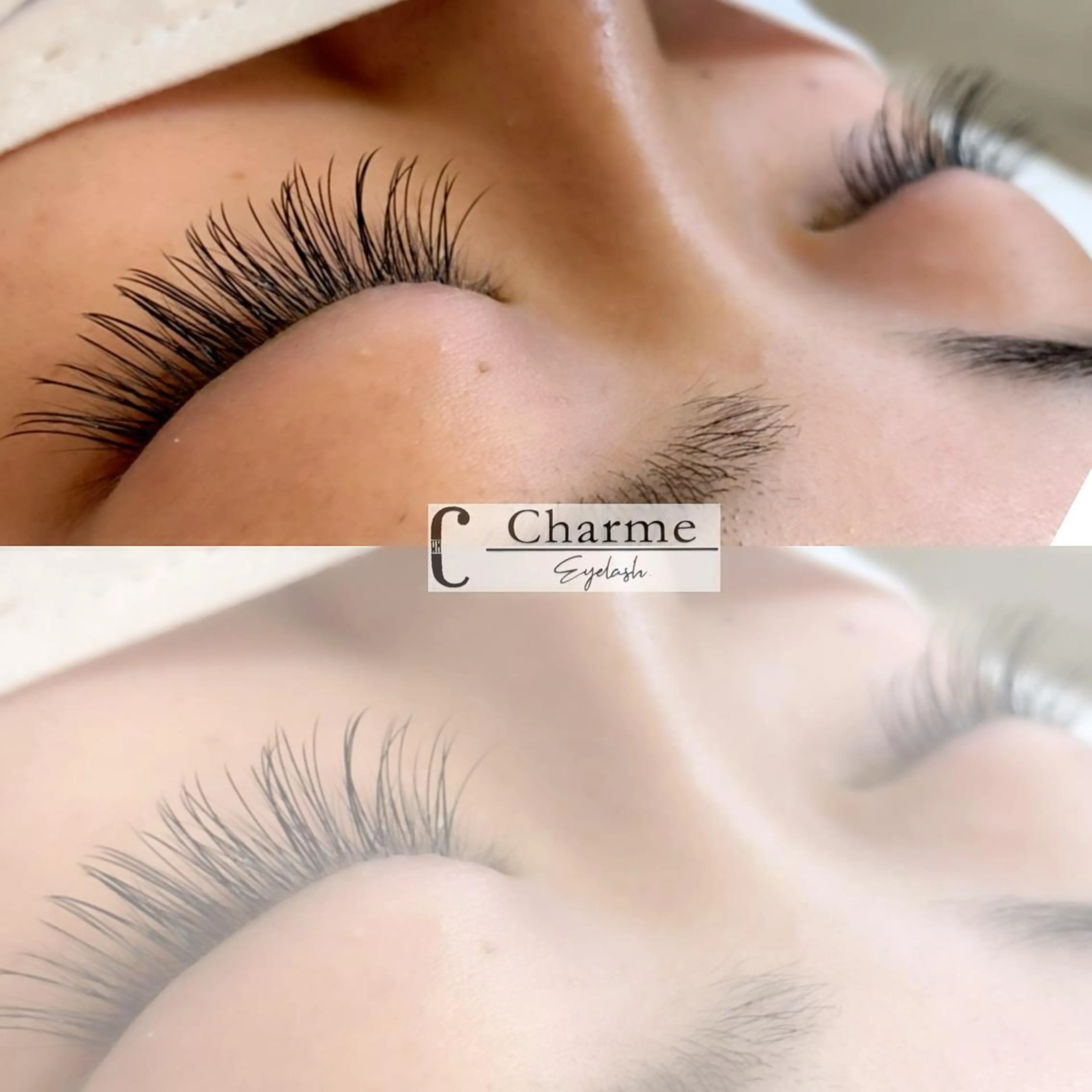 マツエク・マツパ フラットラッシュ 【Charme 】 シャルムのマツエク・マツパデザイン