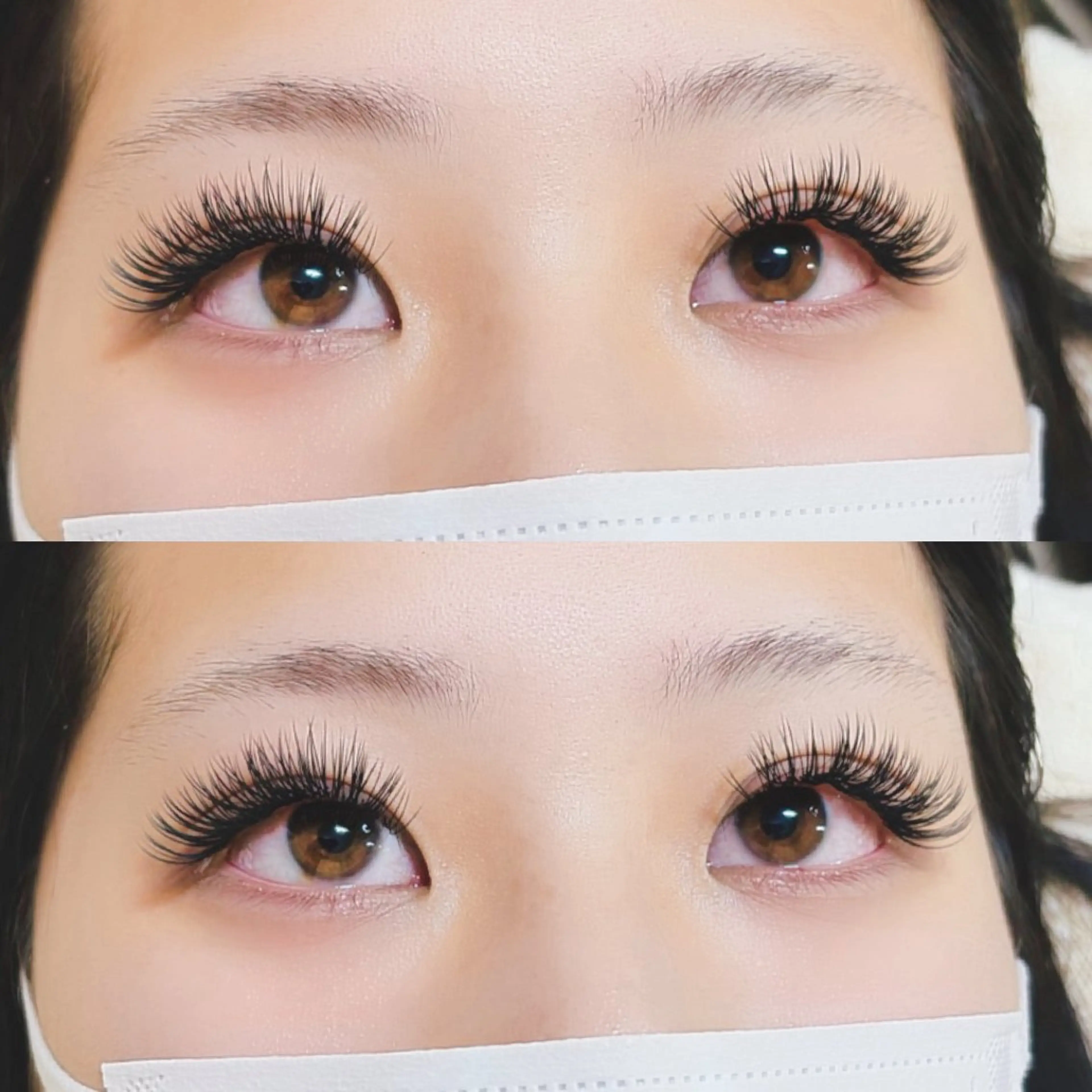 マツエク・マツパ 付け放題 バインドロック 束感まつ毛 フラットラッシュ パリジェンヌラッシュリフト マツエク AURORA RINAのマツエク・マツパデザイン