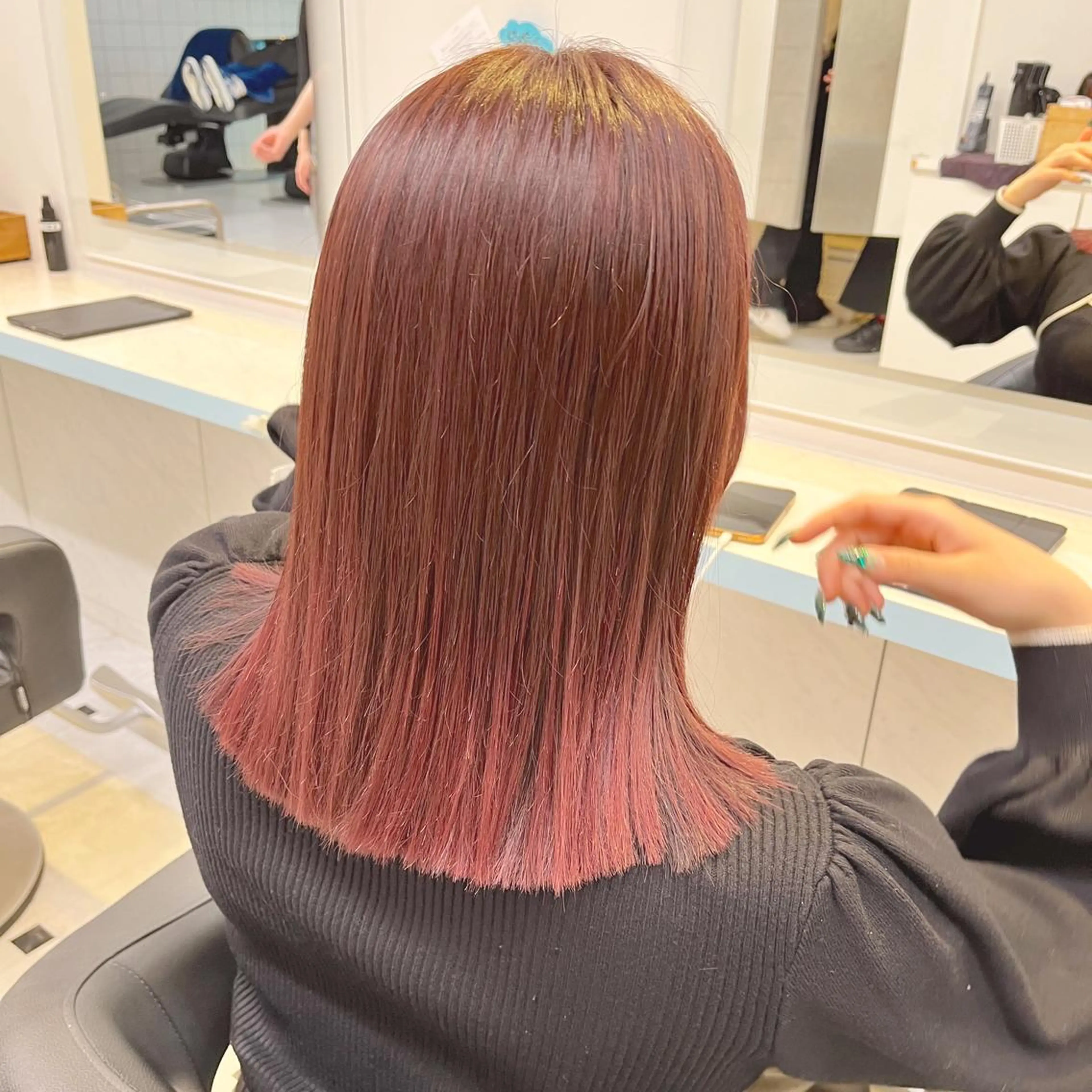 セミロング カラー ヘアアレンジ 愛されカラー🩷 はるなのヘアスタイル