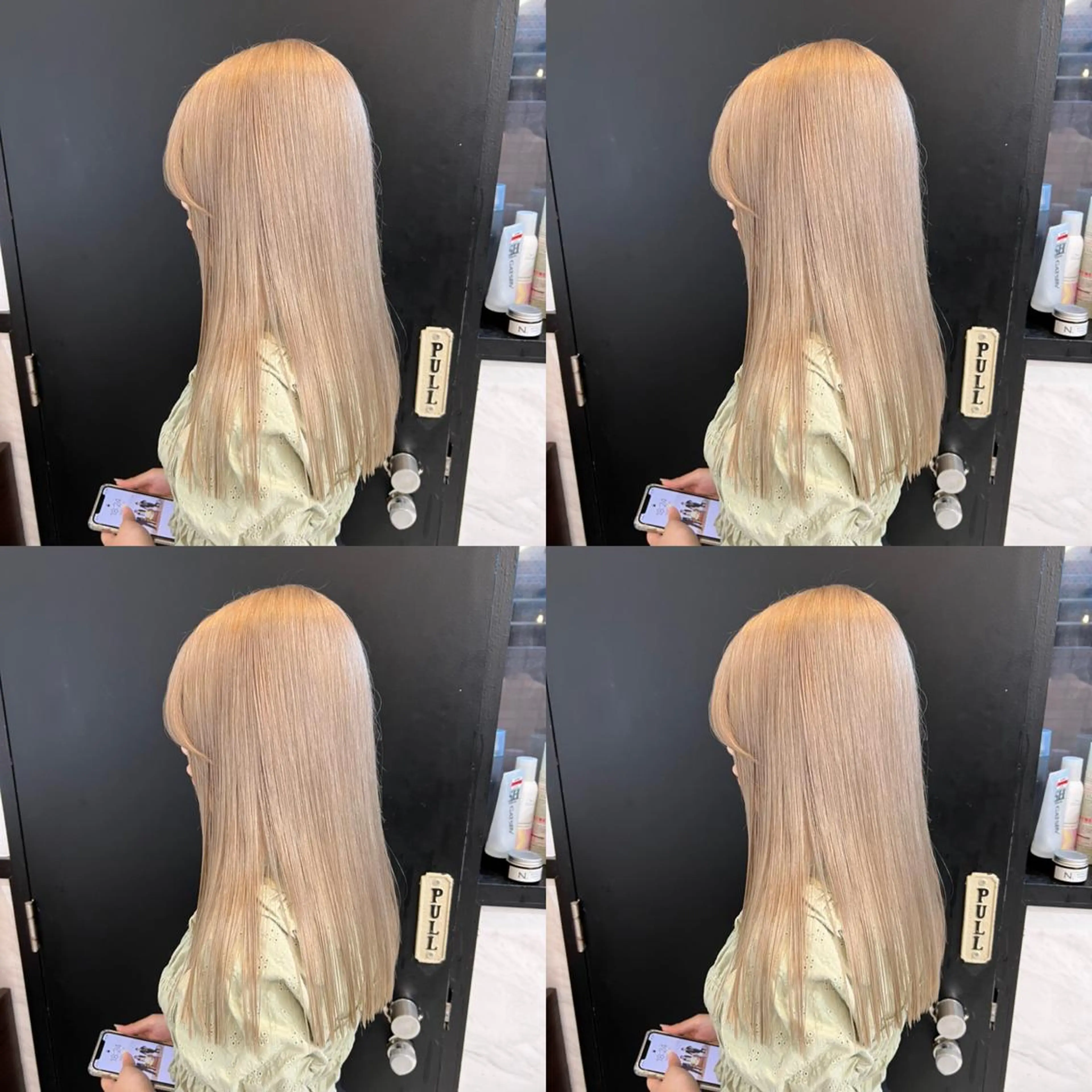 セミロング カラー ✨縮毛矯正✖︎顔周り レイヤー✨ナカムラのヘアスタイル