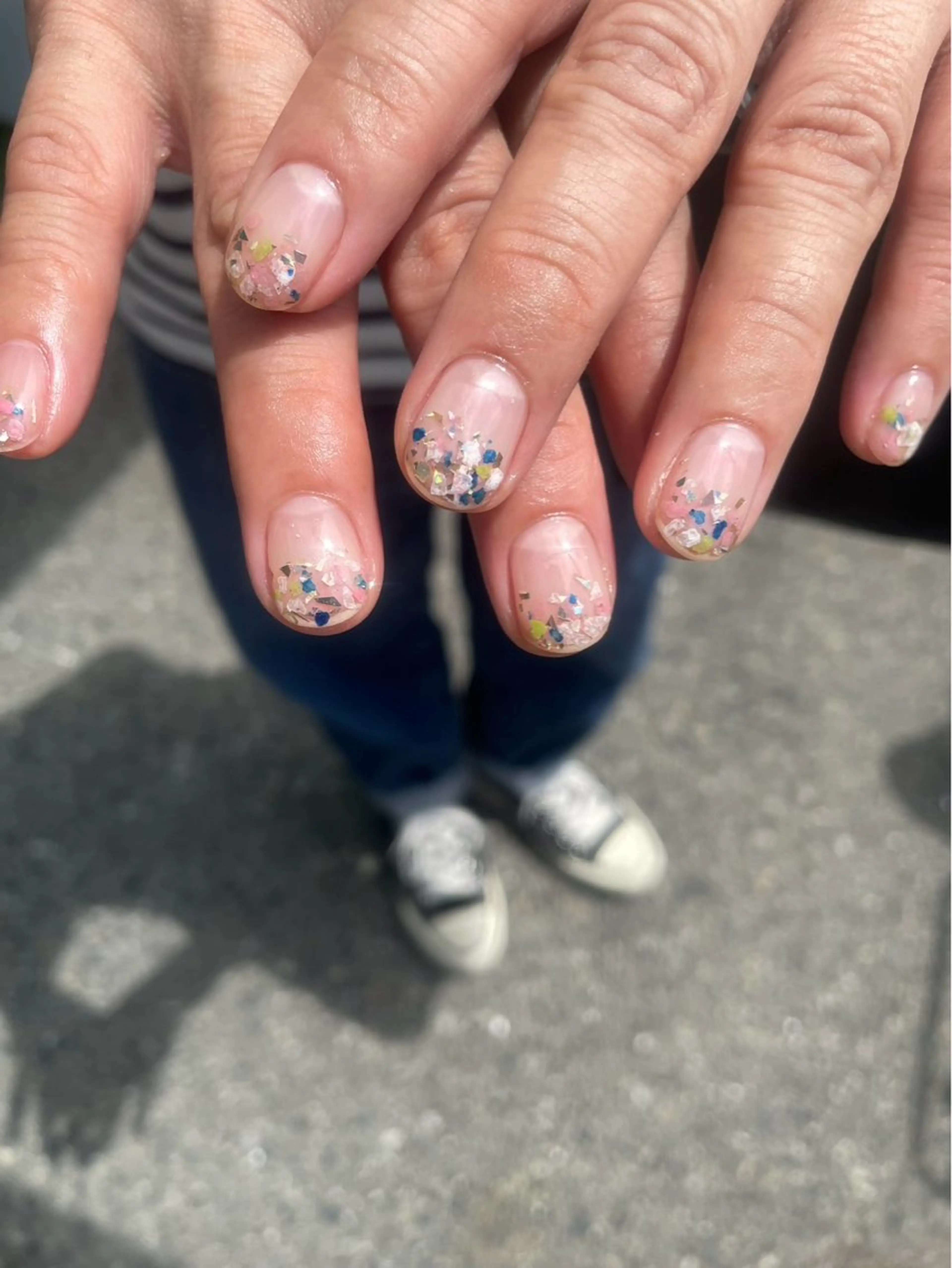 ネイル ラメ(グリッター) ラメグラデーション ハンドネイル KOLLABO nailのネイルデザイン
