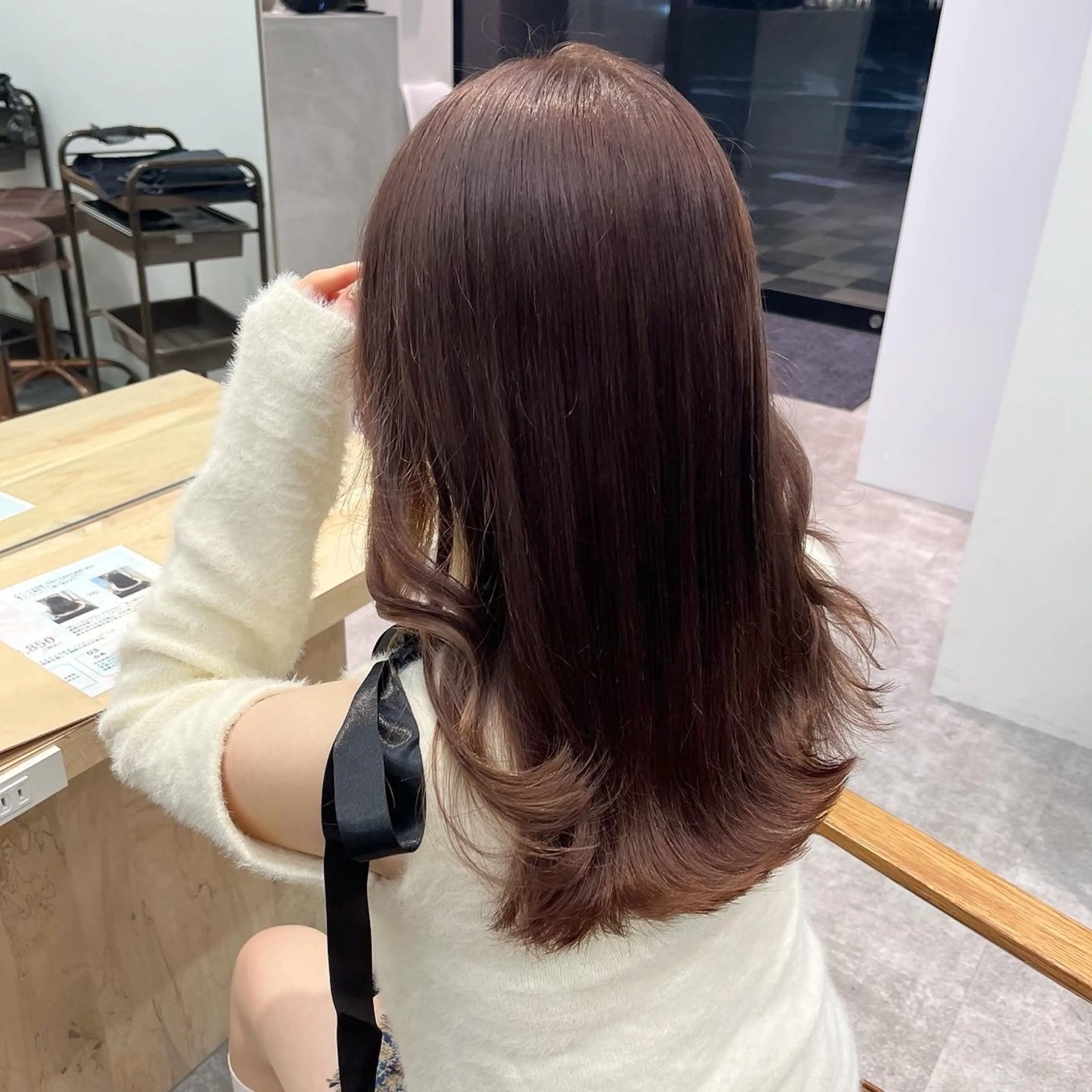 ロング カラー ninaアイドル前髪 ×透明感🎀のヘアスタイル