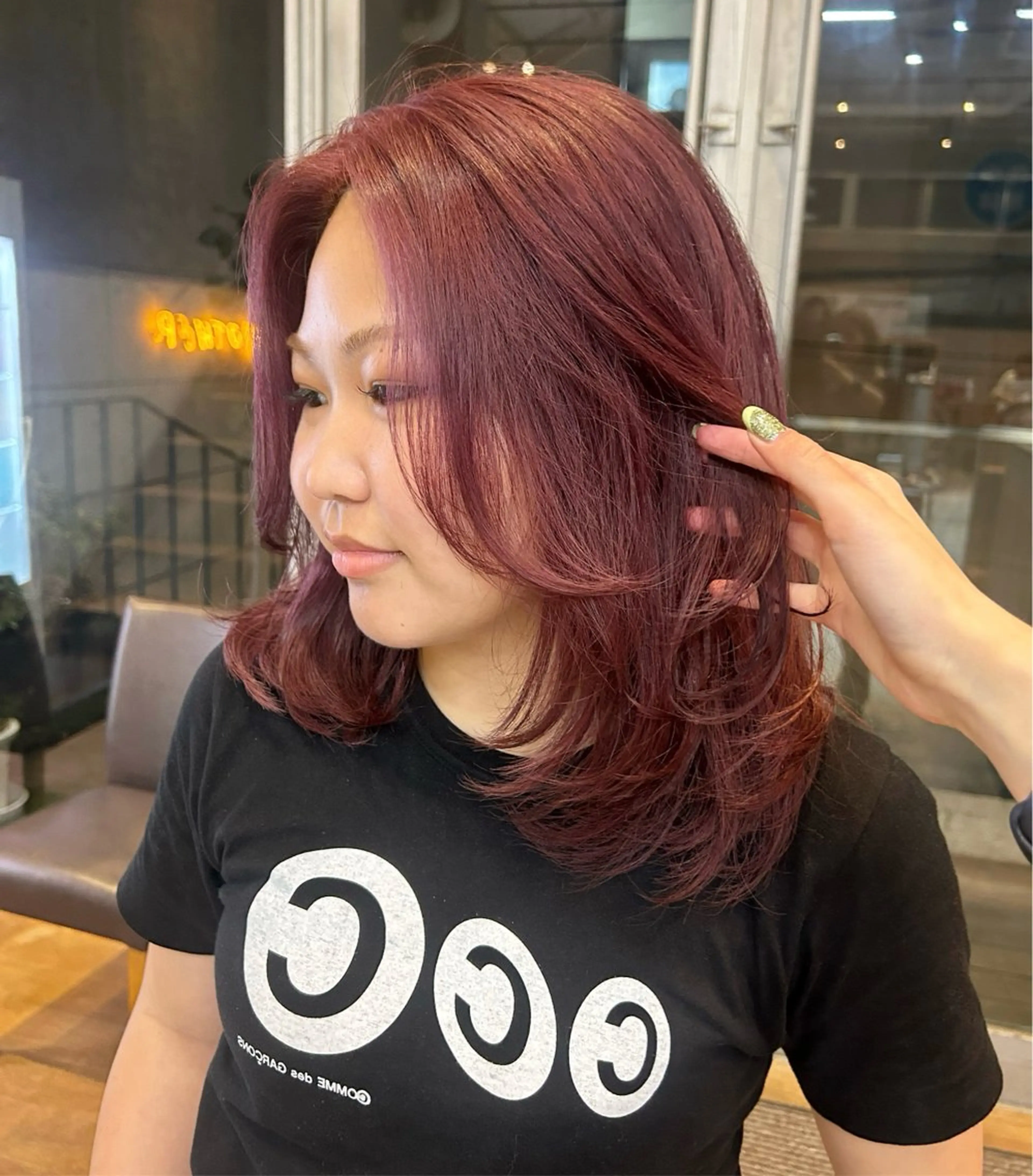 セミロング カラー 🤍垢抜け♡透明感 カラーmoeka🤍のヘアスタイル