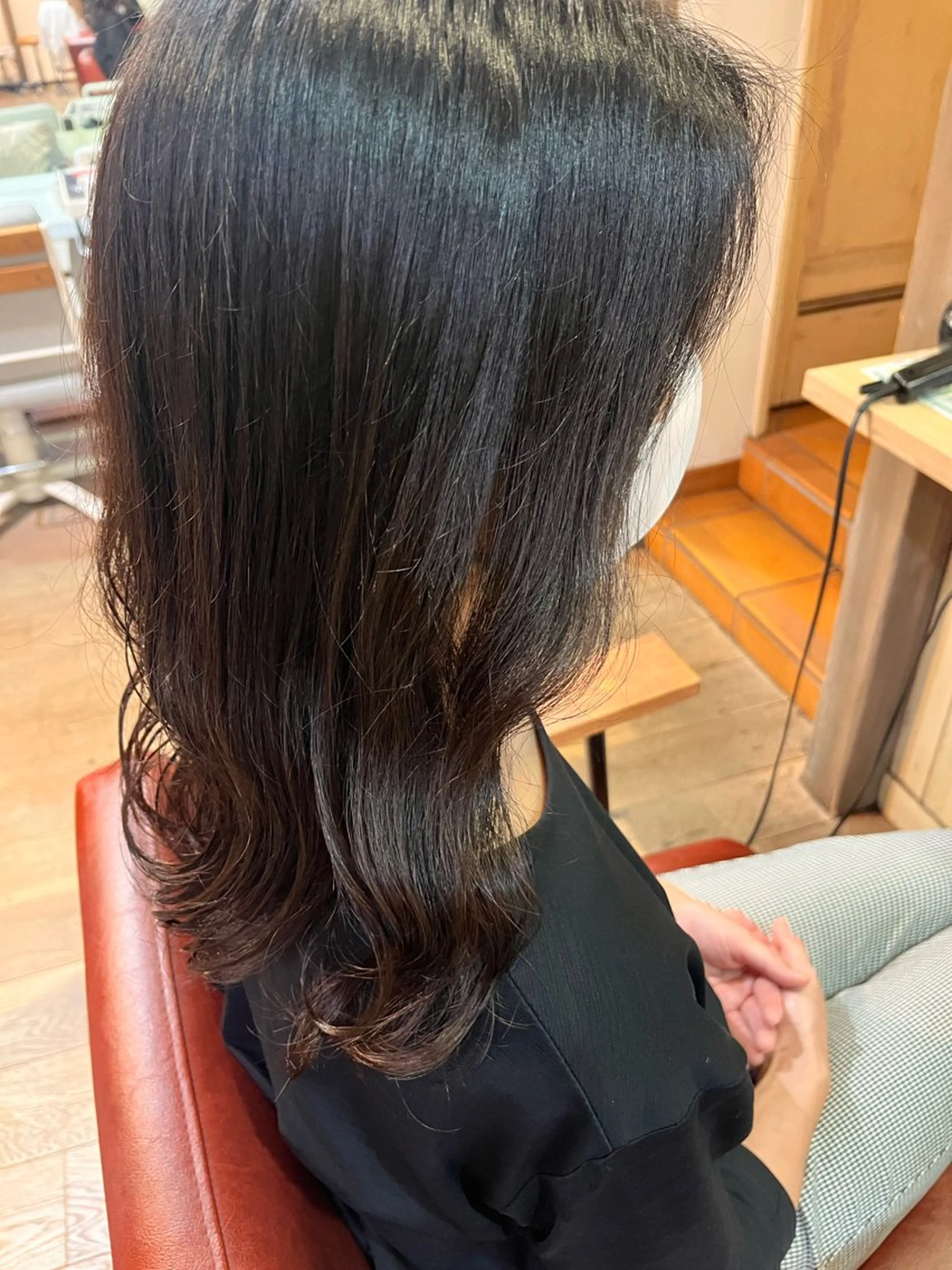 ミディアム ミディアムパーマ パーマ 臺 佳連のヘアスタイル