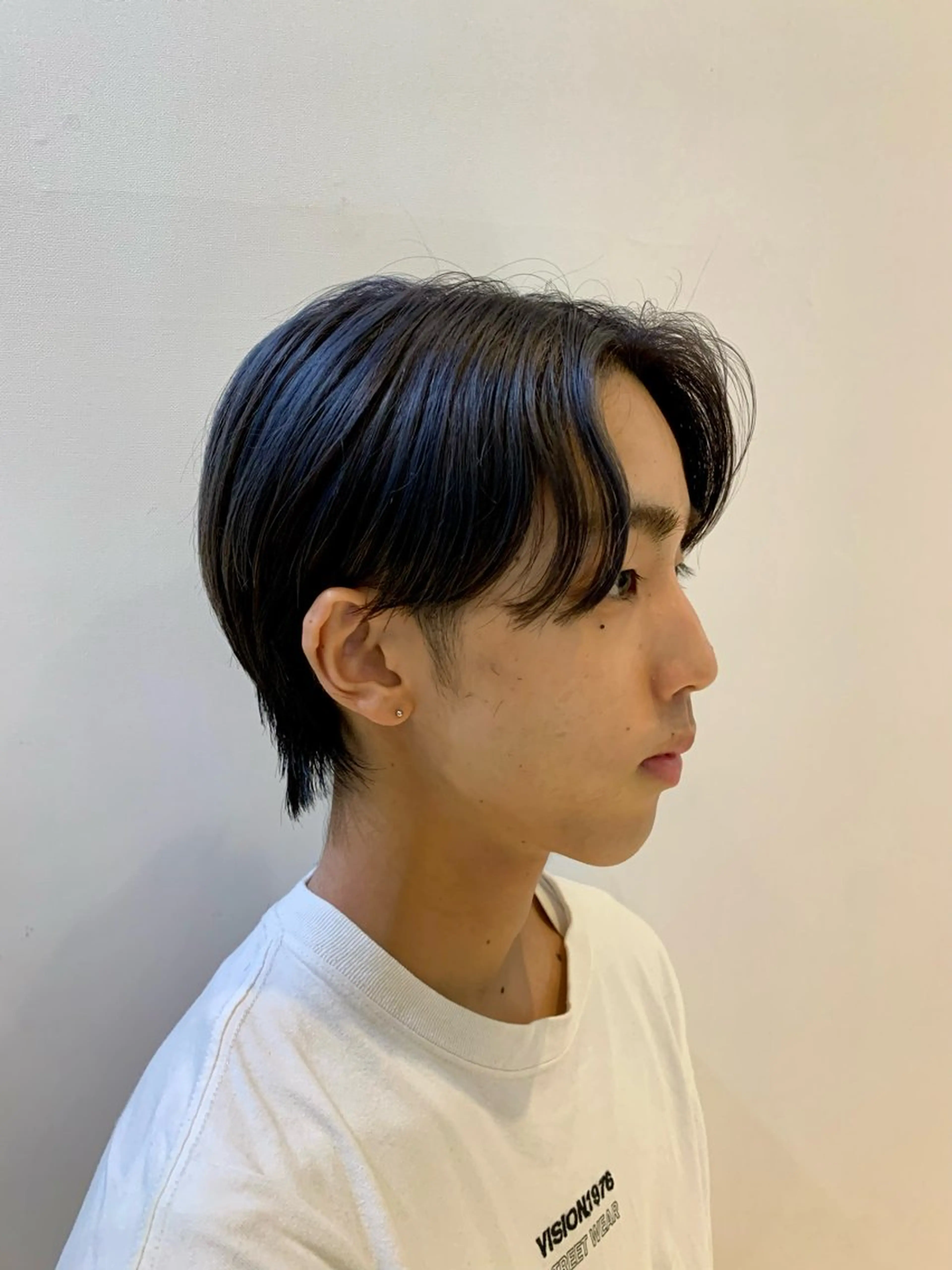 カラー メンズ メンズバレイヤージュ バレイヤージュ ブルーカラー シルバー Agu hair grove 金沢八日市店所属・名竹聖治/透明感 カラー/縮毛矯正のヘアスタイル