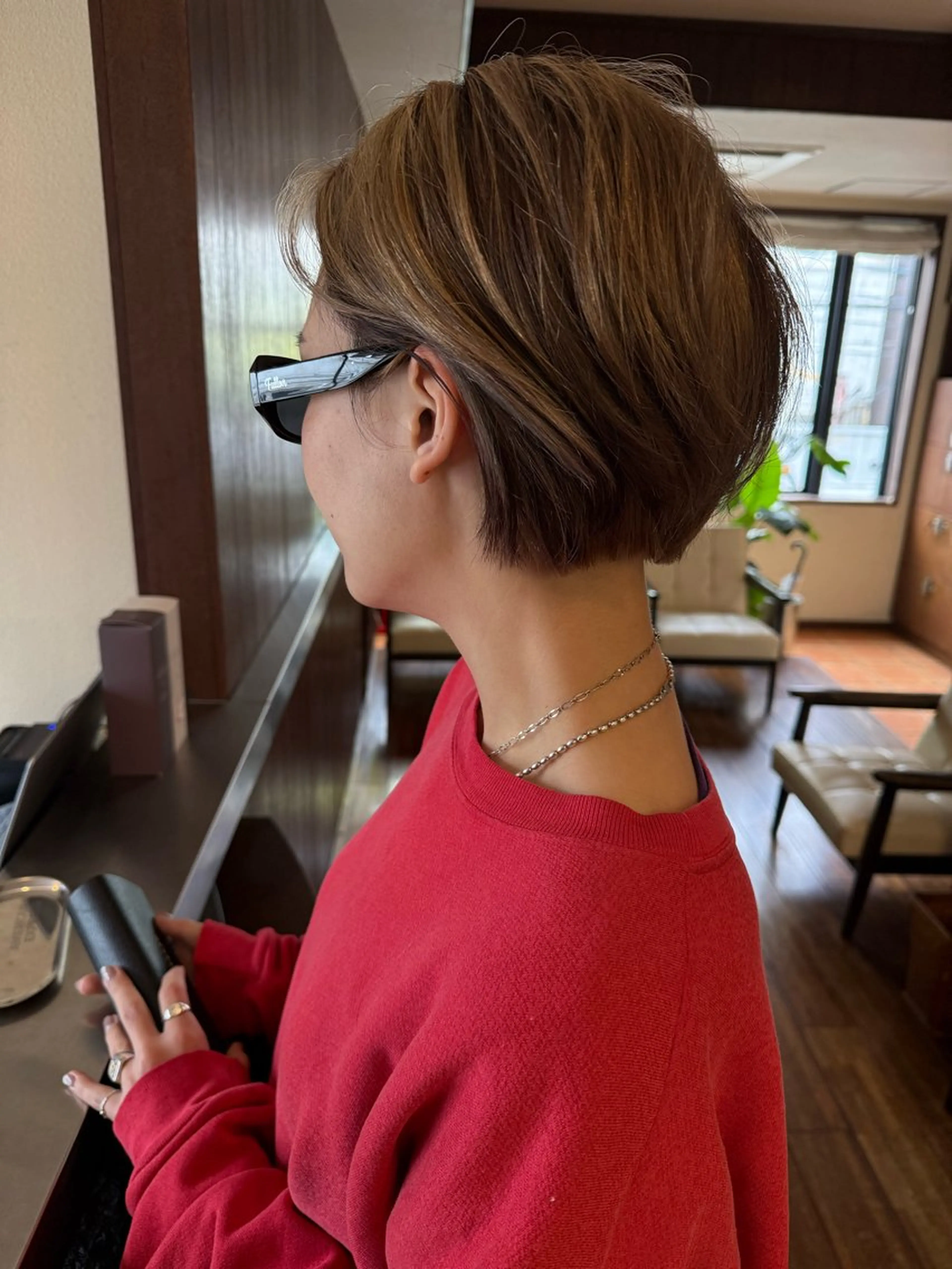 ショート カラー カット ヘアカラー トリートメント 田室 和幸のヘアスタイル