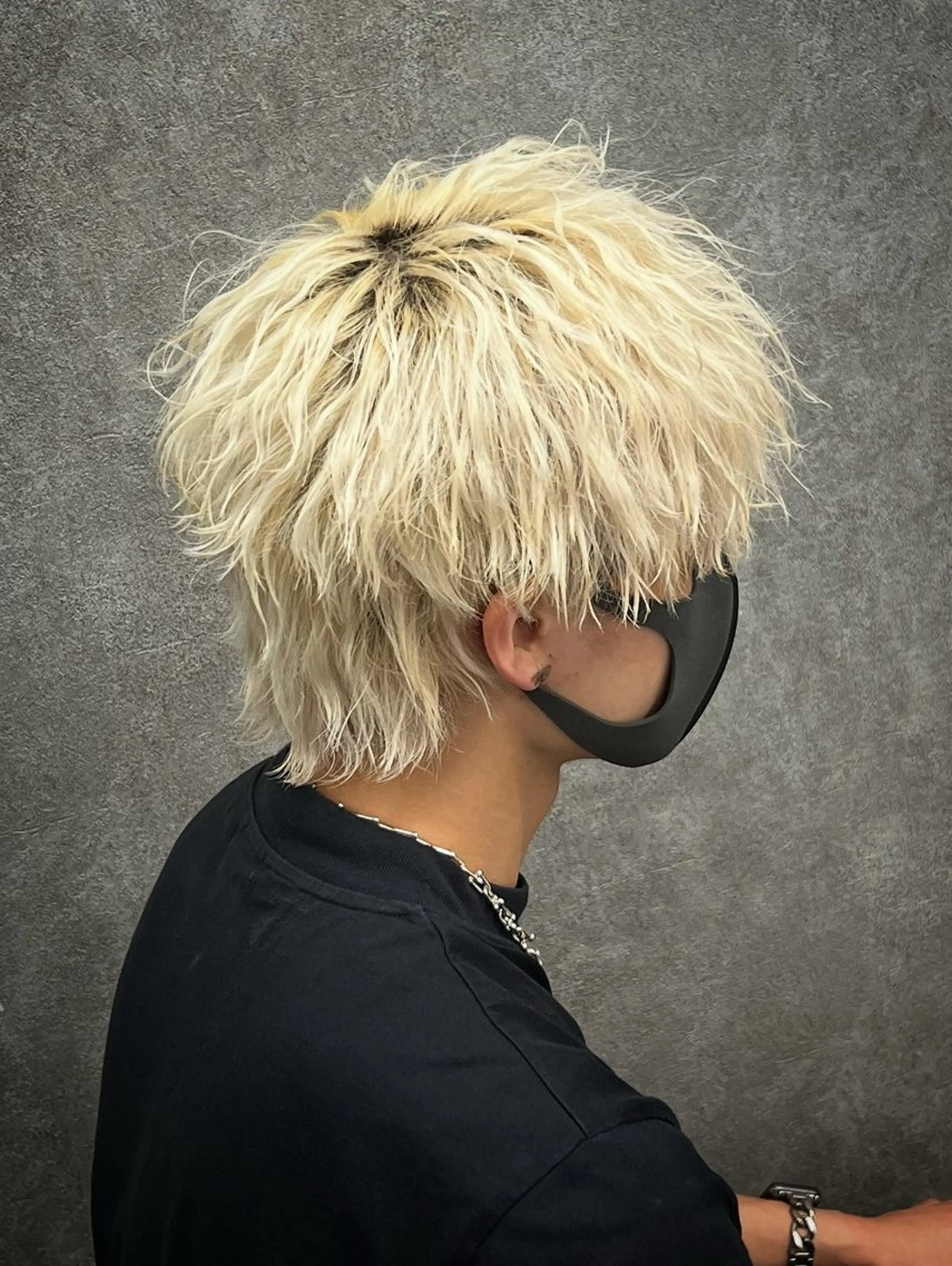 ミディアム カラー メンズ メンズウルフカット ウルフカット カット ヘアカラー メンズウルフ特化🐺 🔥長山耕大🔥のヘアスタイル