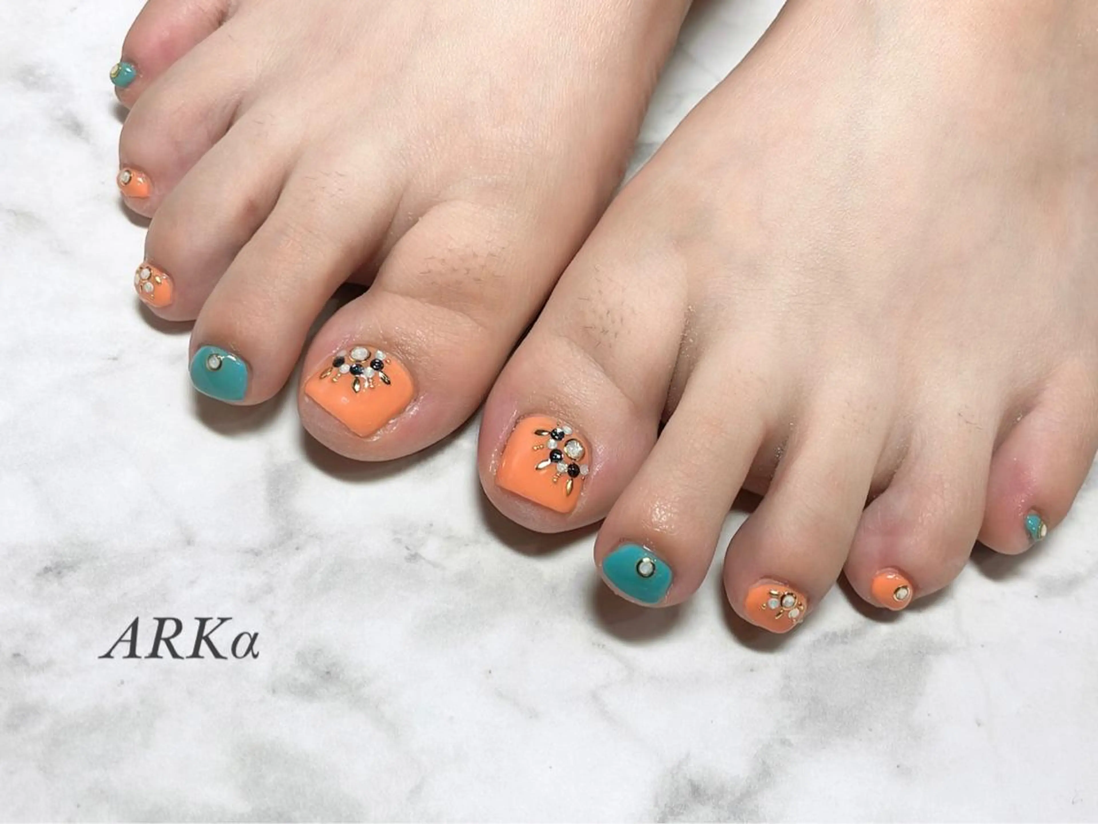 ネイル フットネイル ARKα Nishiのネイルデザイン
