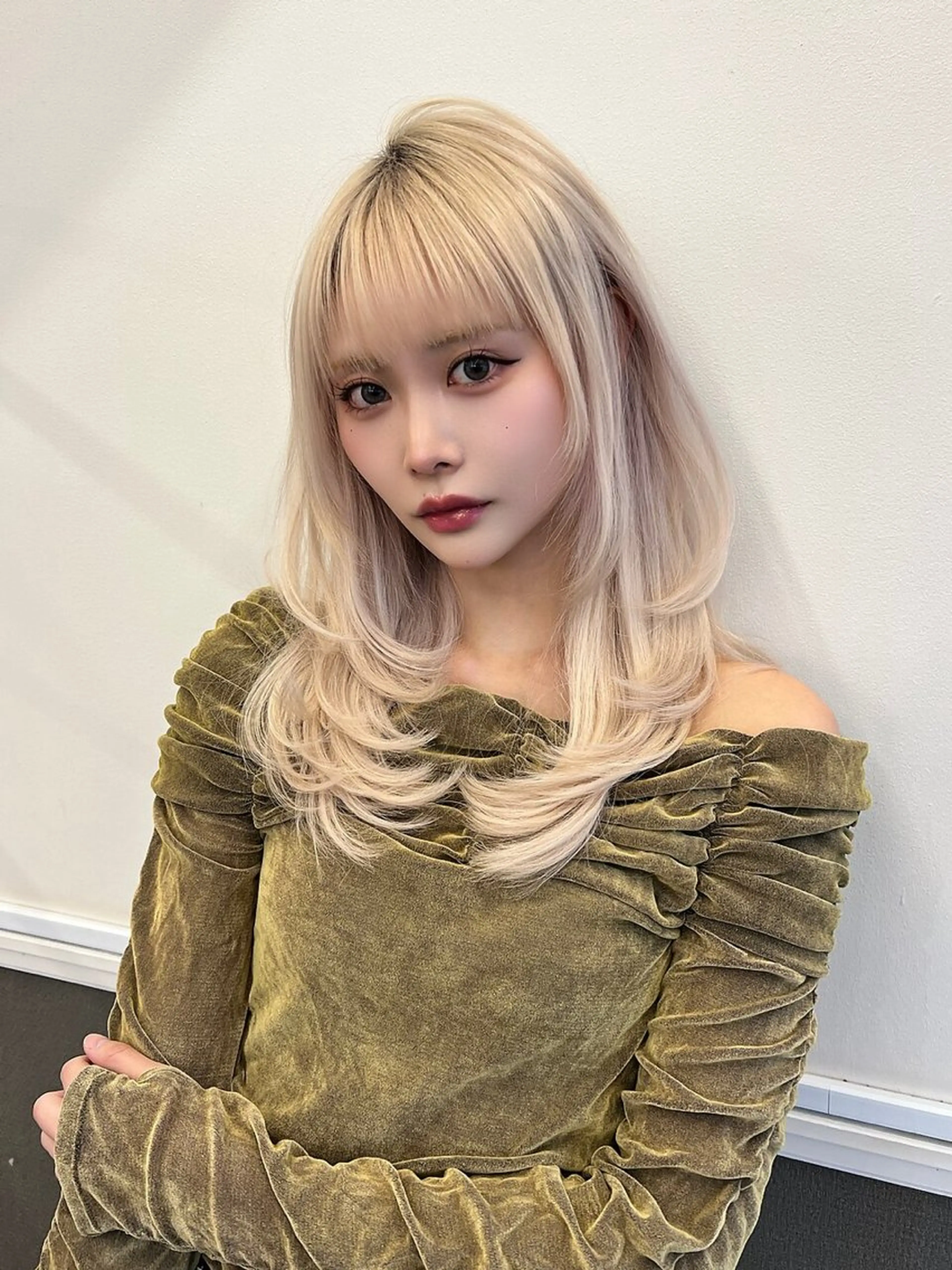 ロング シールエクステ ボブ エクステ ロング 吉村 憂々のヘアスタイル