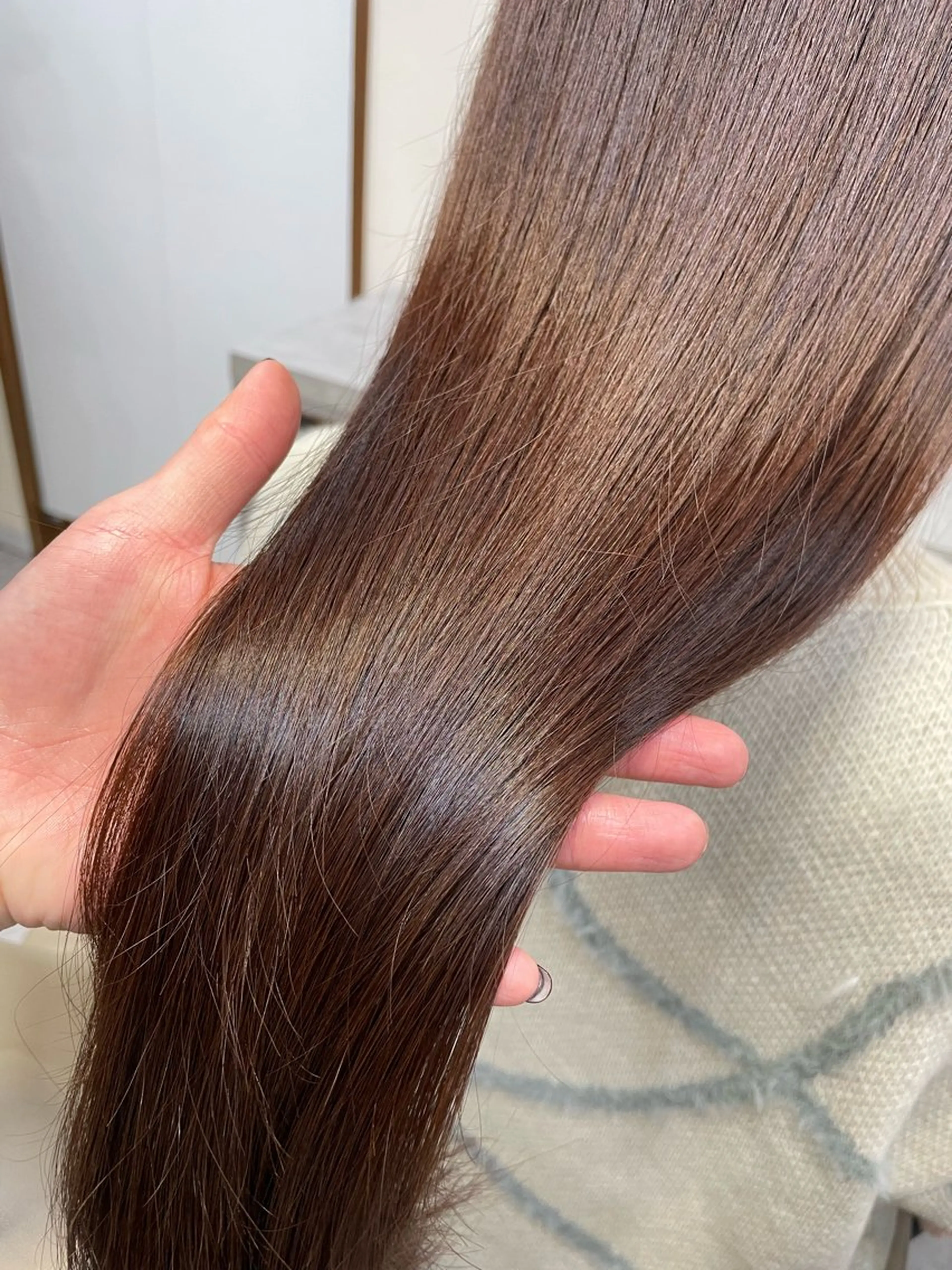 セミロング カラー 韓国風パーマ/ヘア セット/店長みづきのヘアスタイル