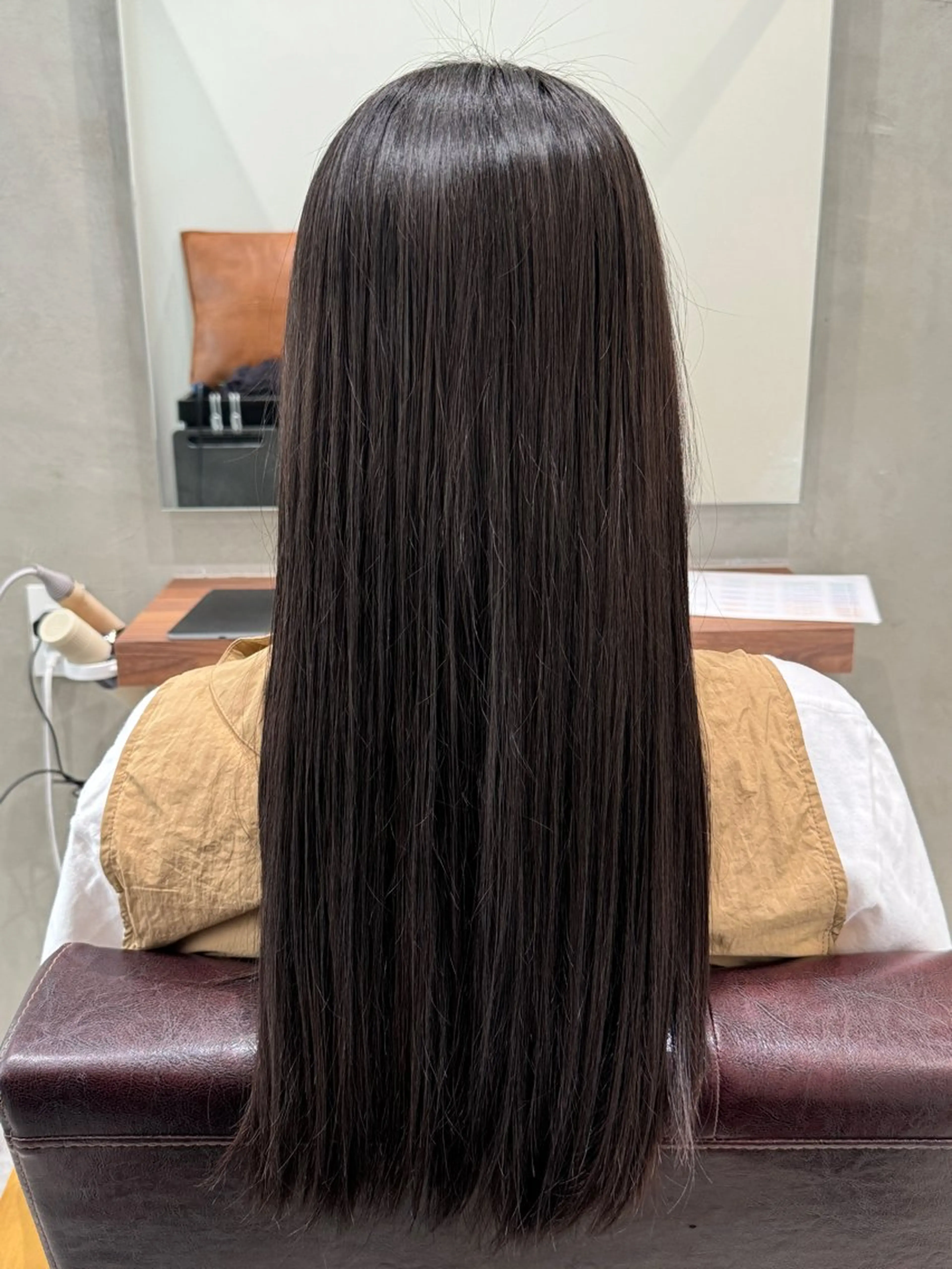 ロング 縮毛矯正 トリートメント 新宿 /髪質改善/ 縮毛矯正/ヒュウガのヘアスタイル