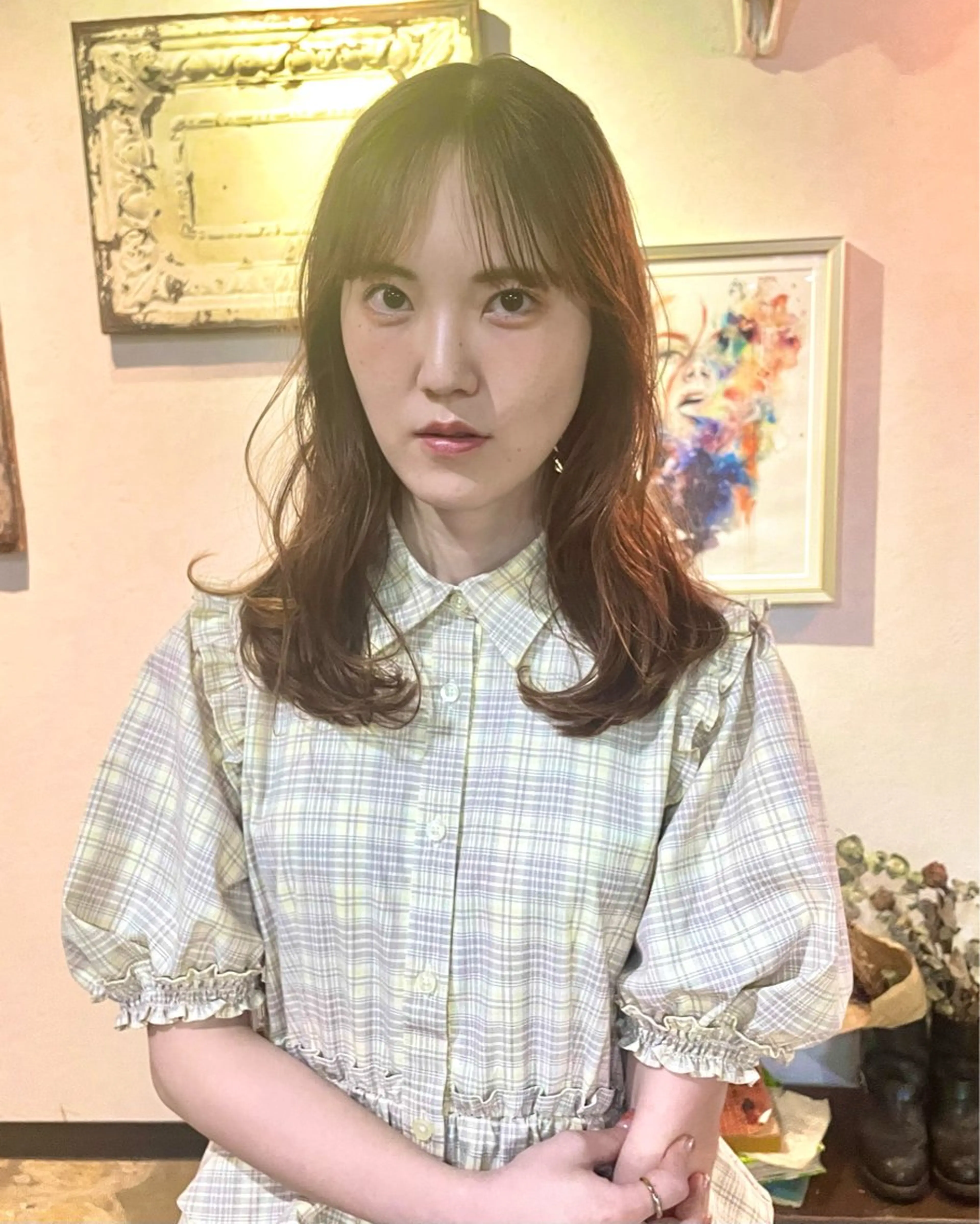 セミロング 塩谷 雪花のヘアスタイル