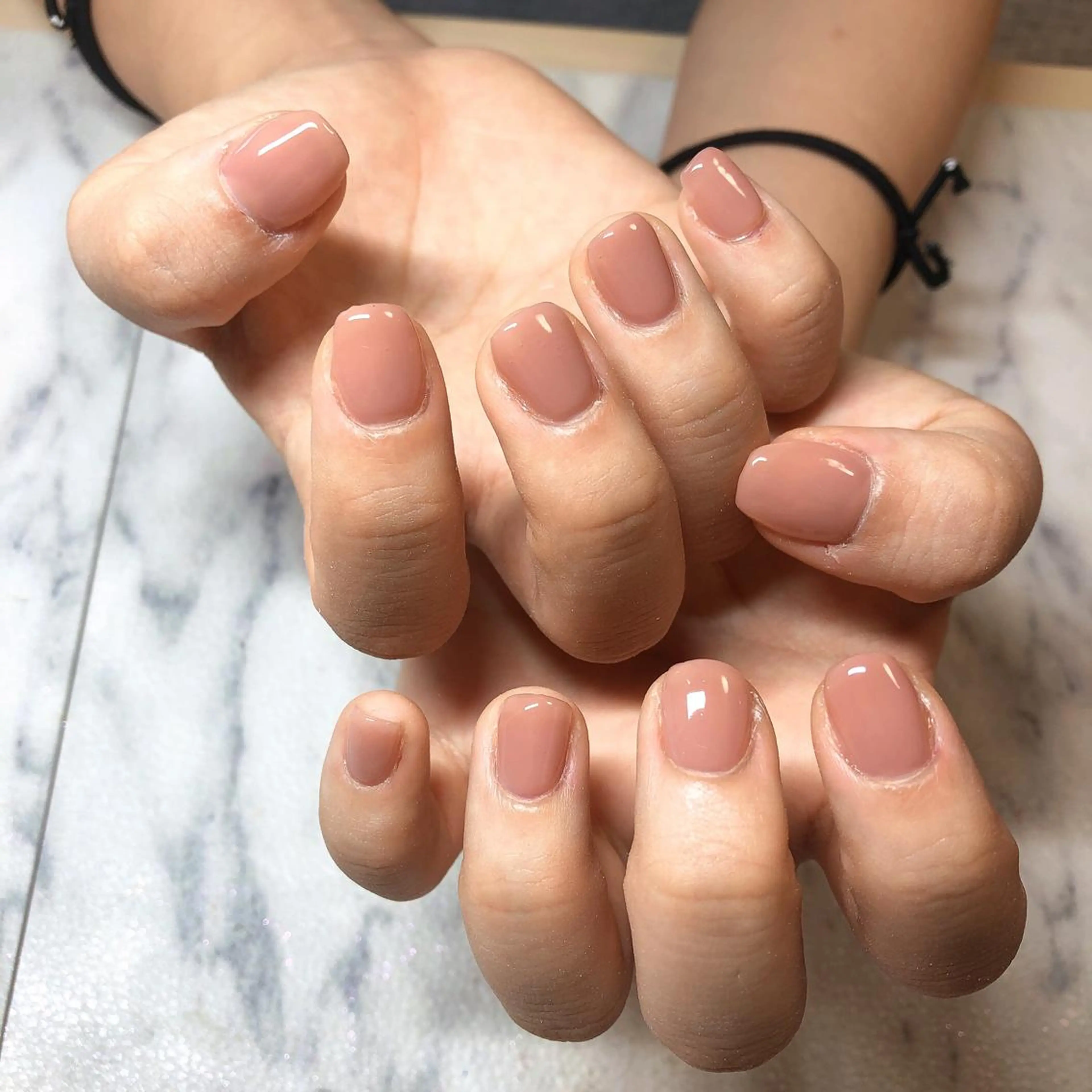 ネイル ワンカラーネイル 結城 怜菜のネイルデザイン