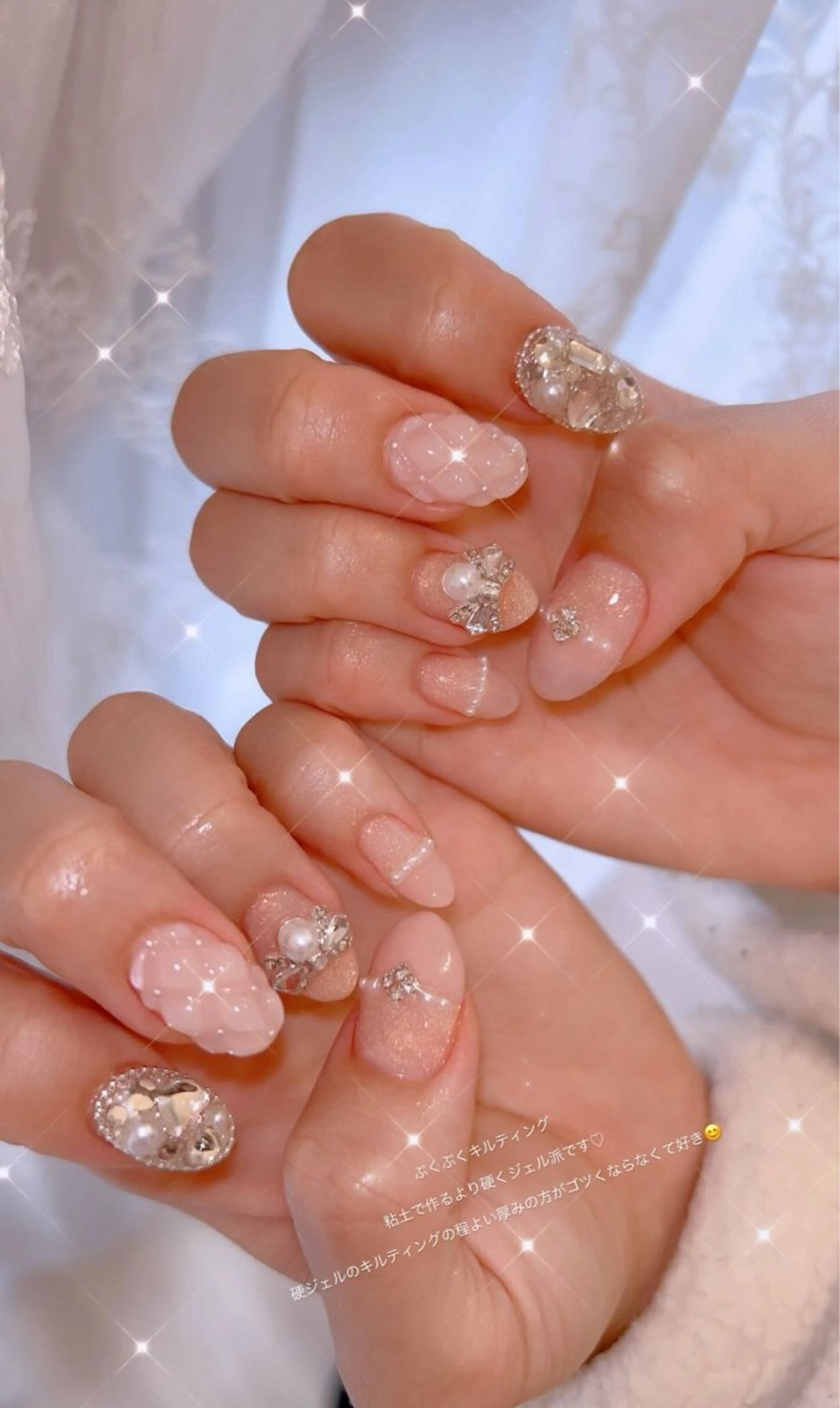 ネイル アートネイル 持ち込み バレンタイン ハンドネイル アイラブミーネイル MAMI指名のネイルデザイン