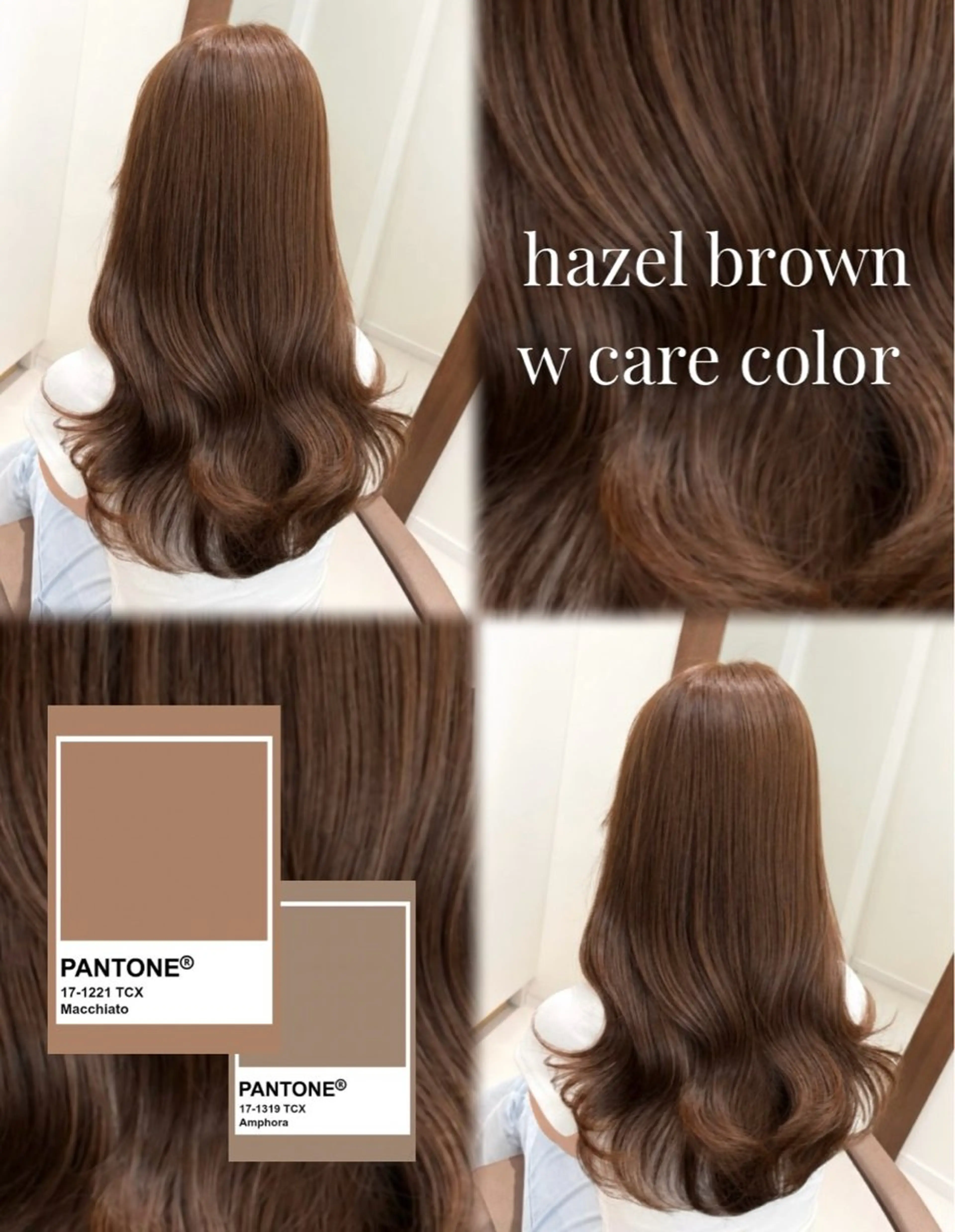 ロング カラー ブラウンカラー 透明感カラー ヘーゼル デート ヘアカラー トリートメント ブリーチなしWカラー 🎀韓国ヘア/amiのヘアスタイル